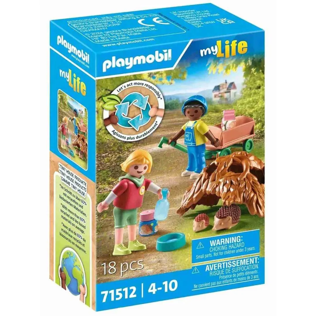 Playmobil 71512 My Life: Care of The Hedgehog Family
