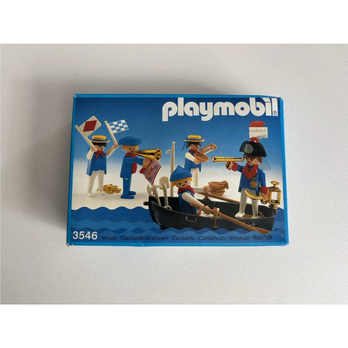 Vintage Playmobil 3546 Pirates and Sailors Boat Set 1986 - Nos Rare