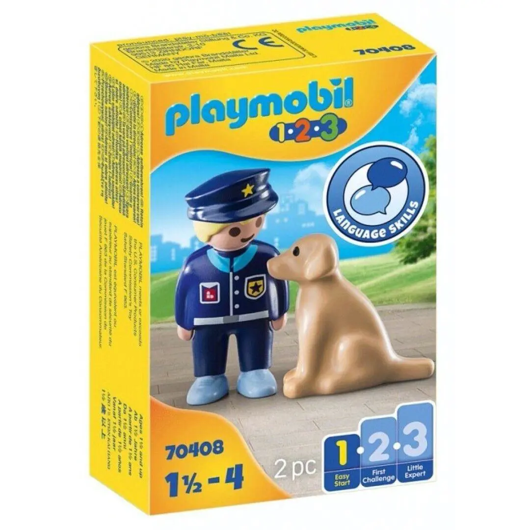 Playmobil 70408 Policeman with a Dog 1.2.3