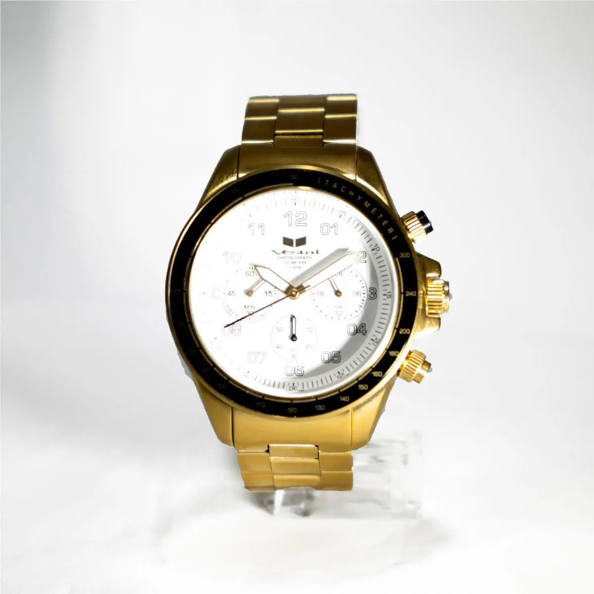 Unisex ZR2028 Gold Chronograph 43mm  by Vestal