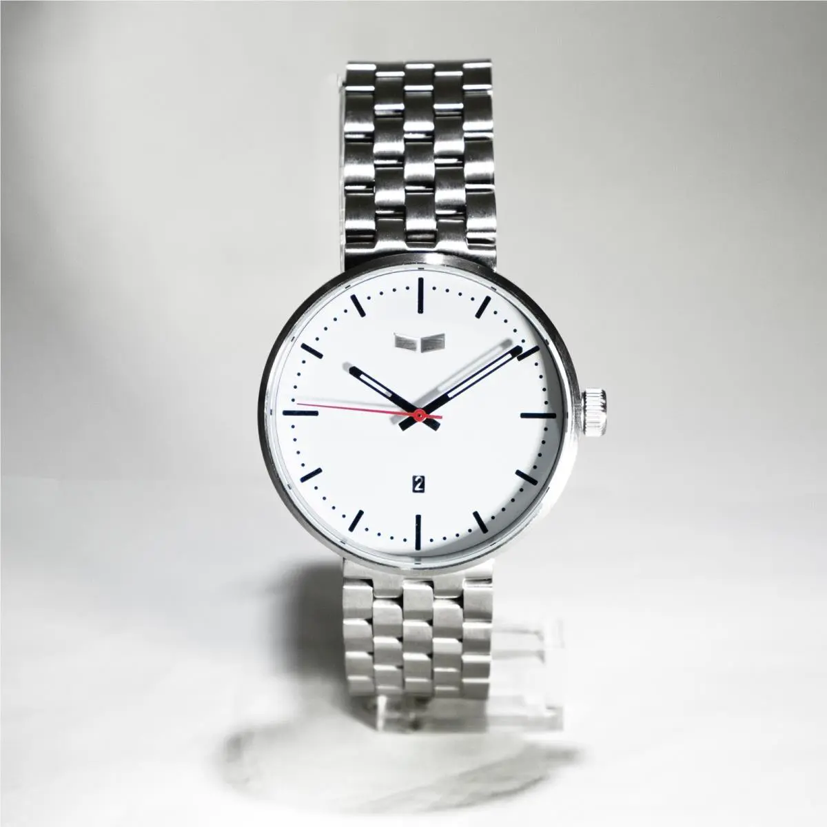 Mens RS41M03.5SV Stainless Roosevelt White-dial 42mm Vestal