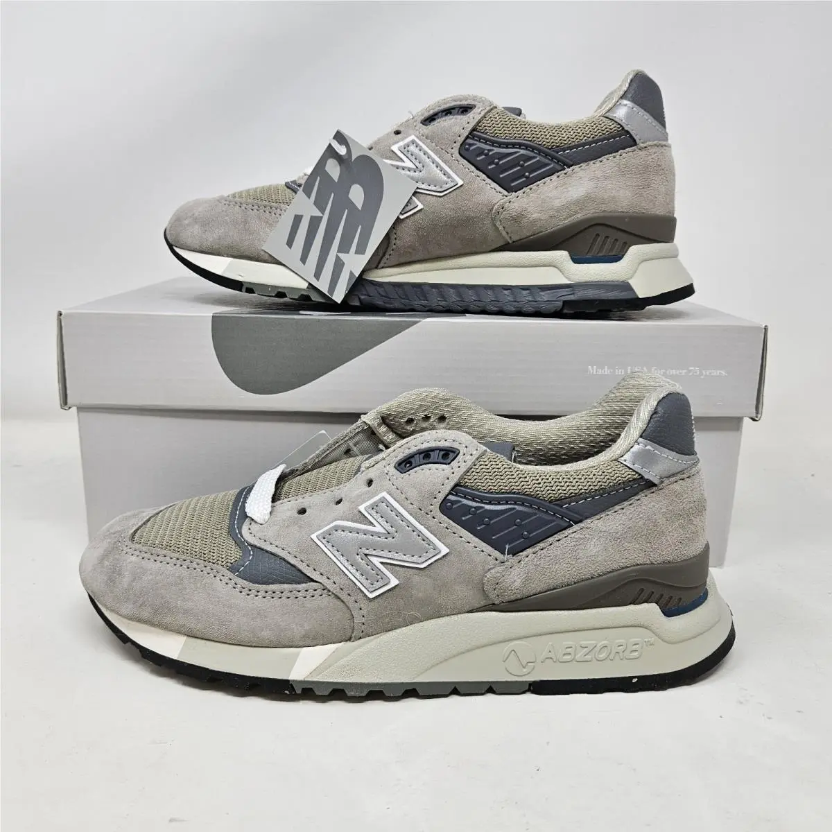 New Balance 998 `grey Reflective` Made In Usa / U998GR / Men`s 5 Women`s 6.5