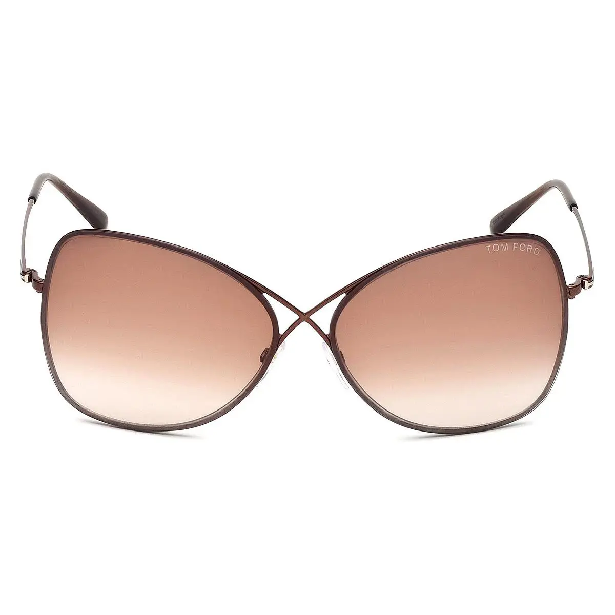 Tom Ford Colette FT0250 48F Shiny Dk Brown Gradient Brn 63 mm Women`s Sunglasses