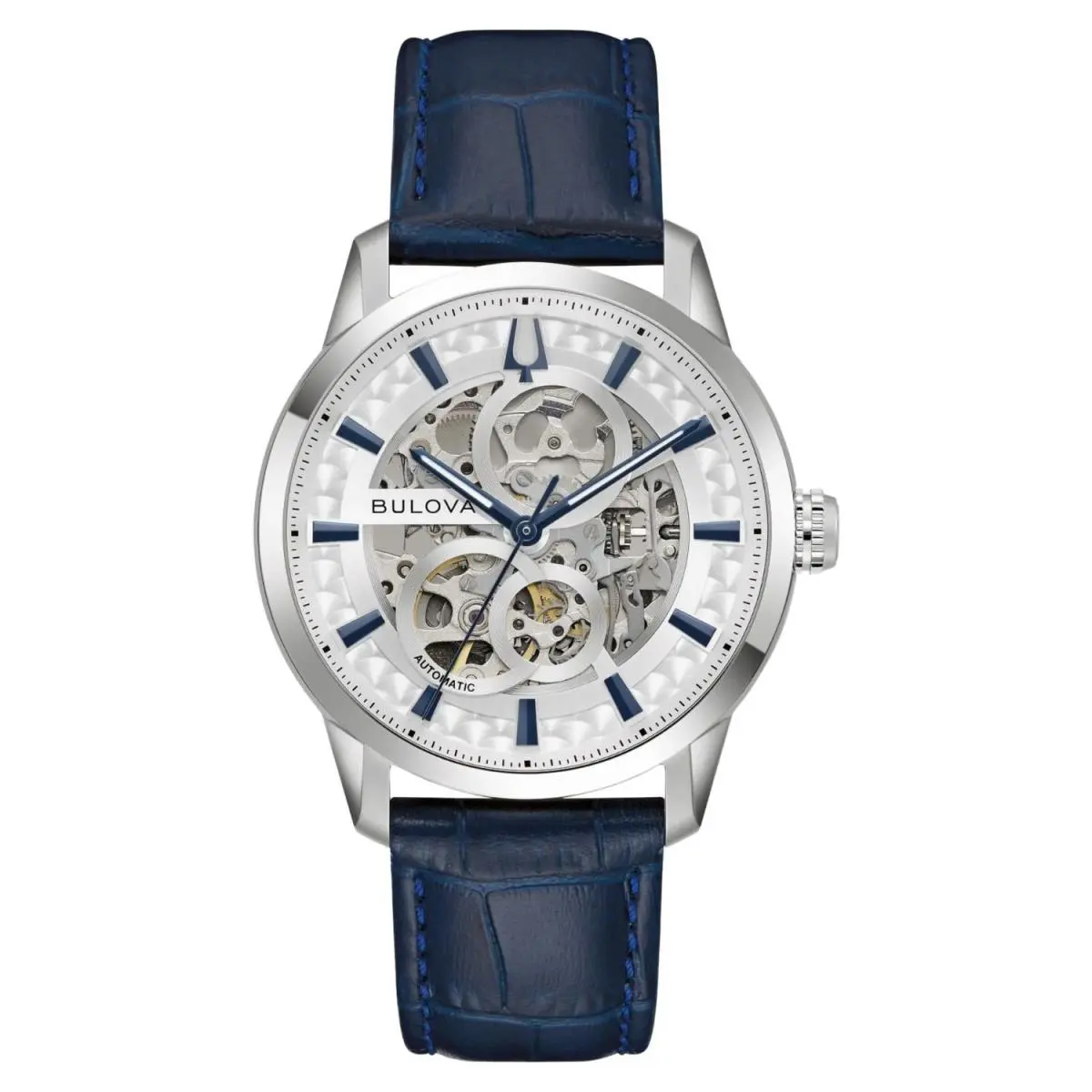 Men`s Sutton Silver Dial Watch - 96A330 by Bulova