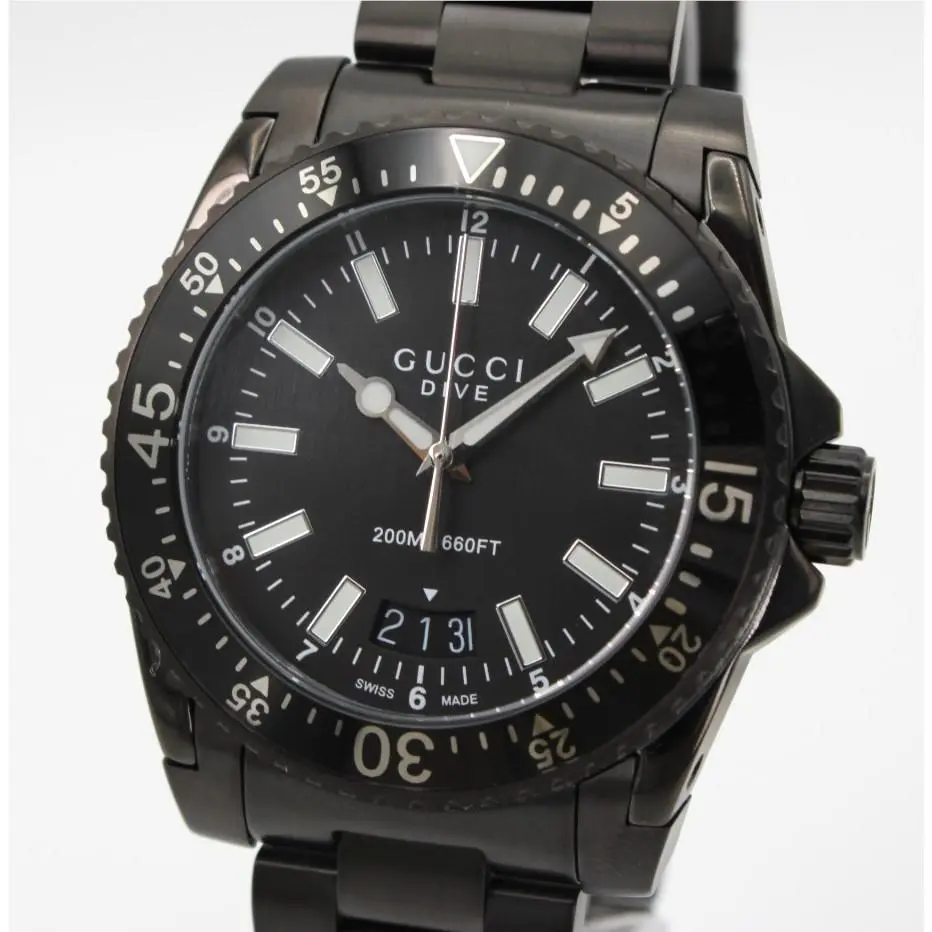 Gucci YA136306 Men`s Dive Black 40mm