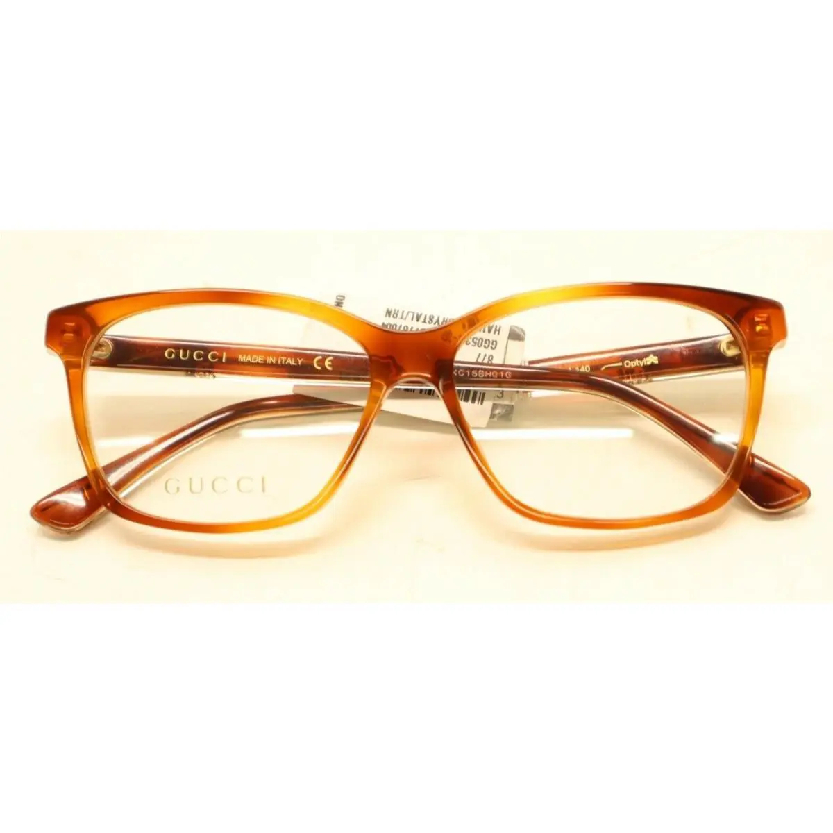 Gucci GG0532O 004 Rectangle Square Havana 54mm Eyeglasses Frame 1367