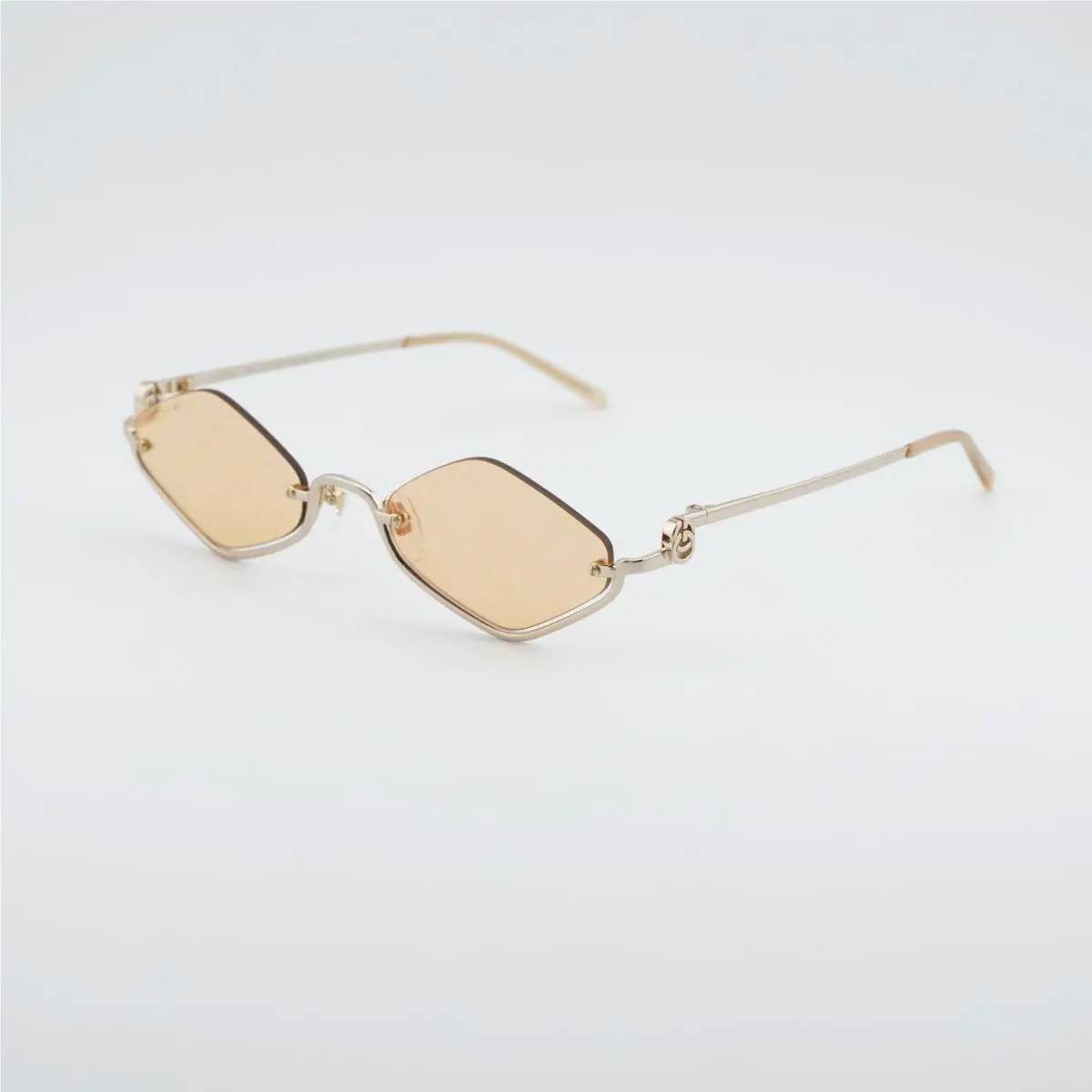 Gucci GG1604S 004 Gold/rose Mirror to Dark Yellow with GG Pattern
