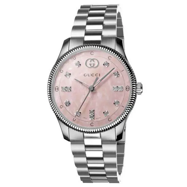 G-timeless YA1265062 Ladies 29mm Pink Mother of Pearl Quartz Watch by Gucci