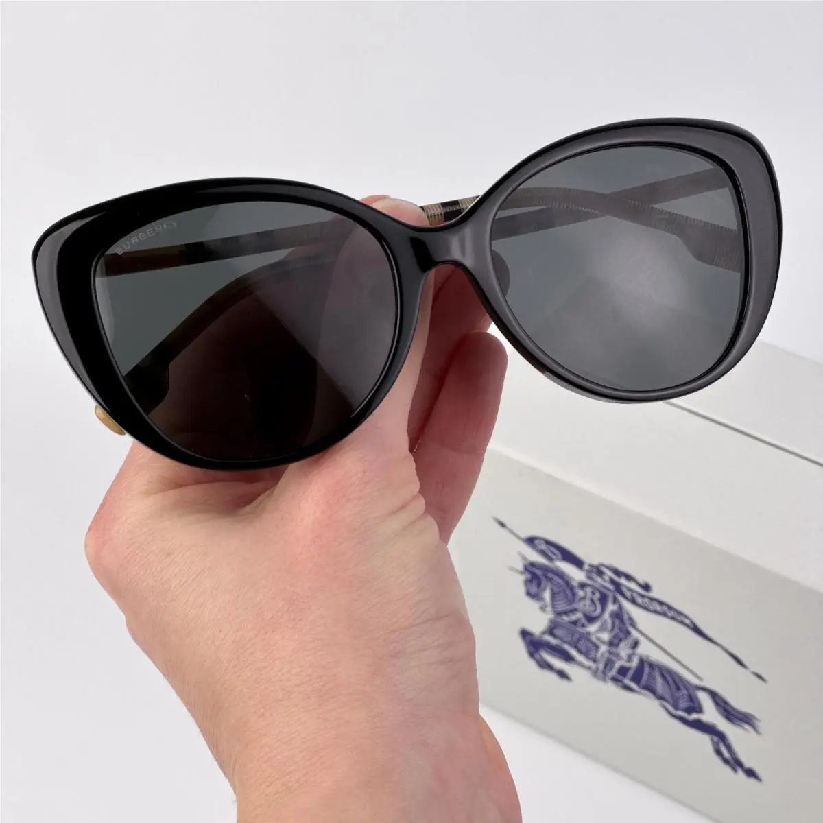 Burberry Women Sunglasses Black Grey Cat Eye BE4407 385387