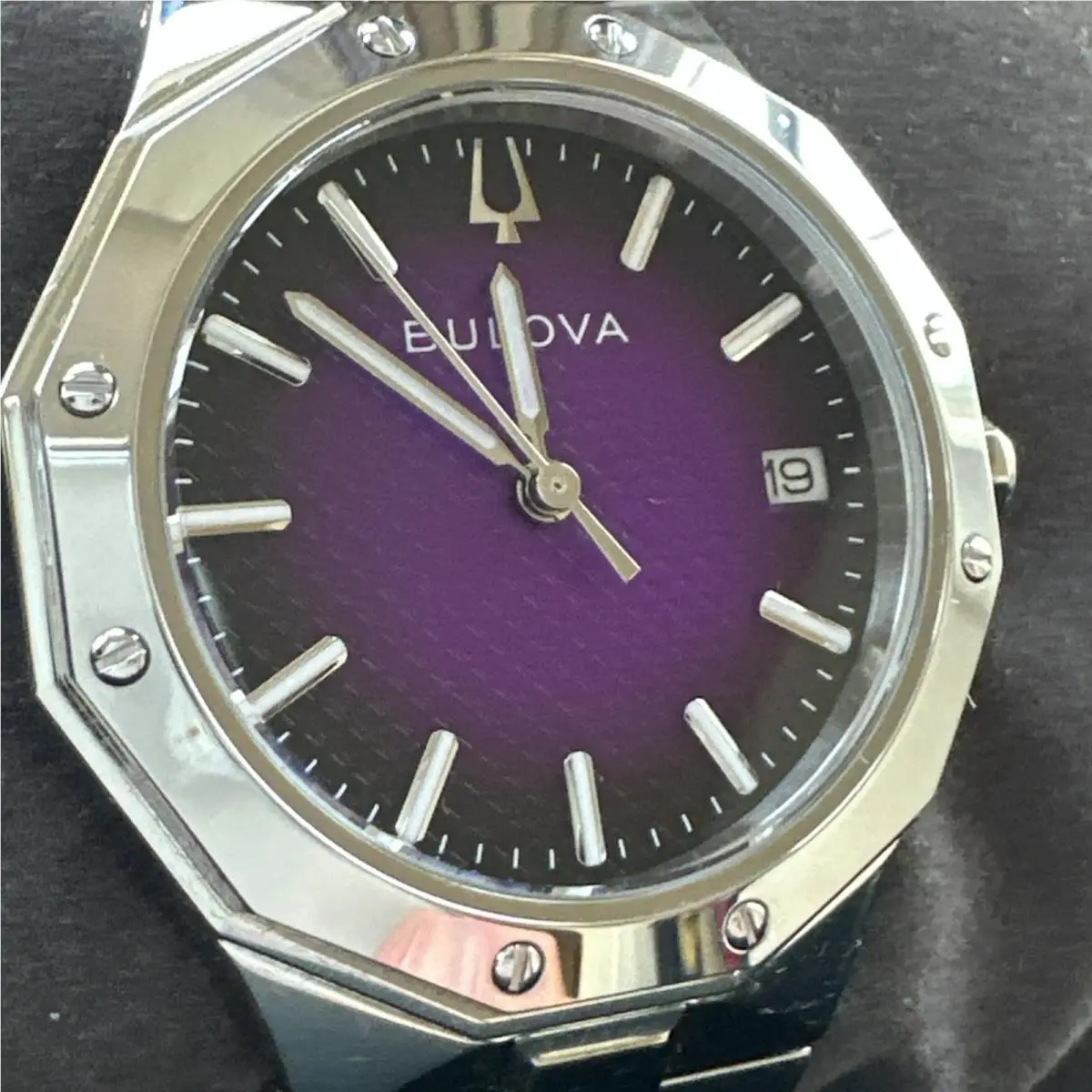 Bulova Prestige Purple Dial Womens Watch 96M168