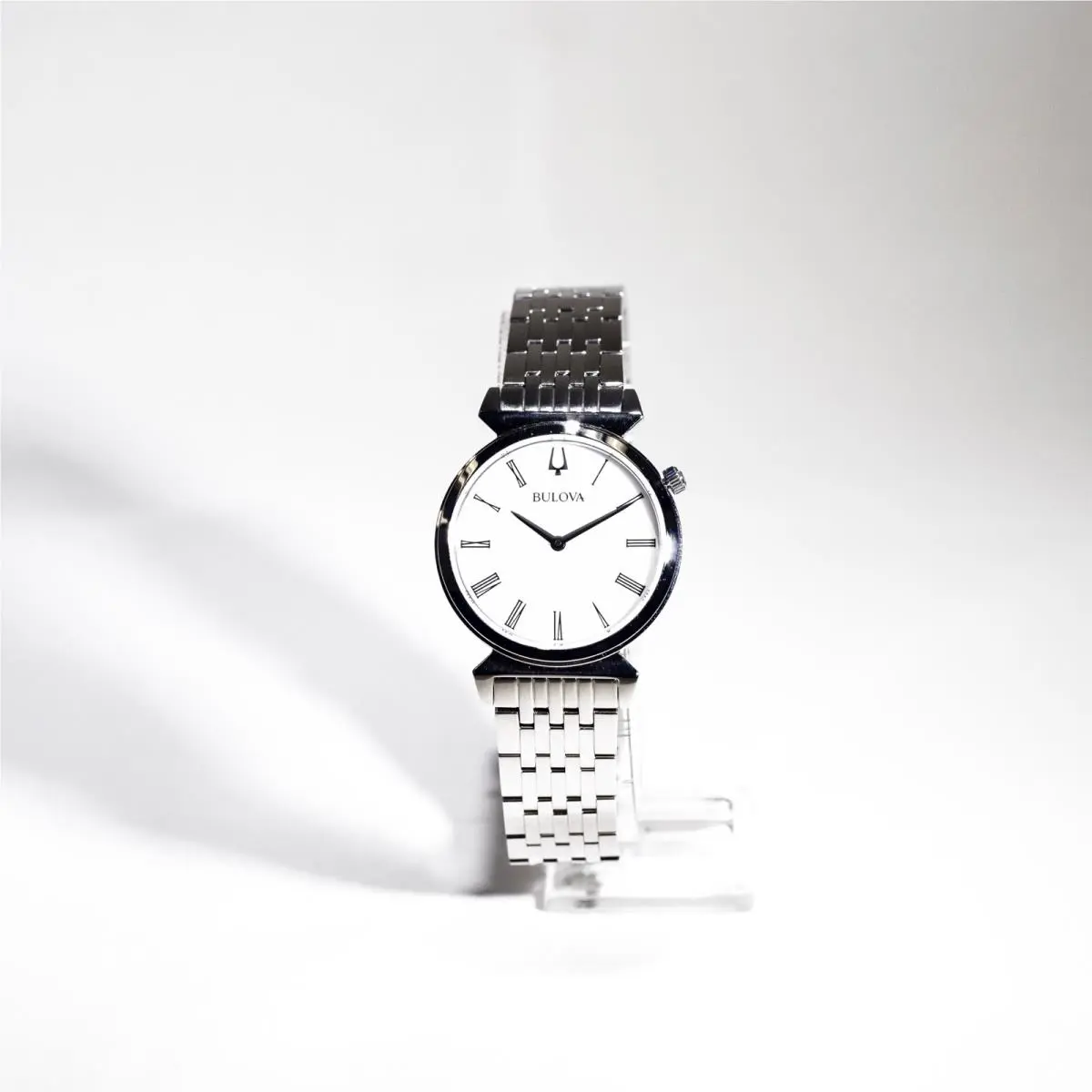 Ladies 96L275 Roman-numeral Sapphire-crystal White-dial 30mm Bulova
