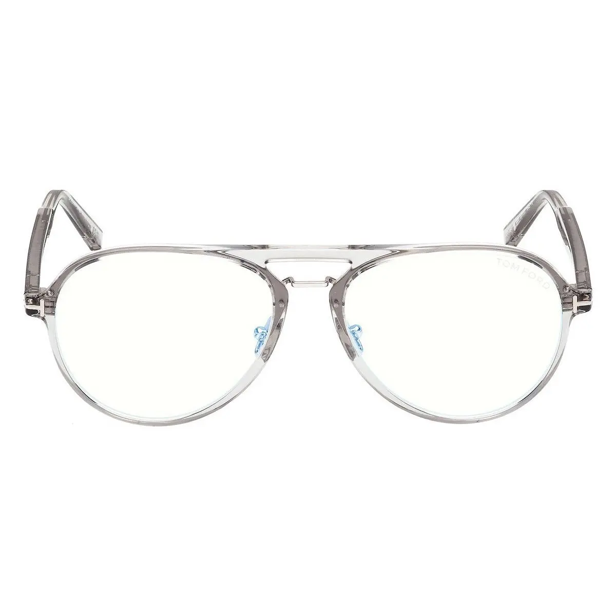 Tom Ford FT5981-B Eyeglasses Male Shiny Gray 57mm