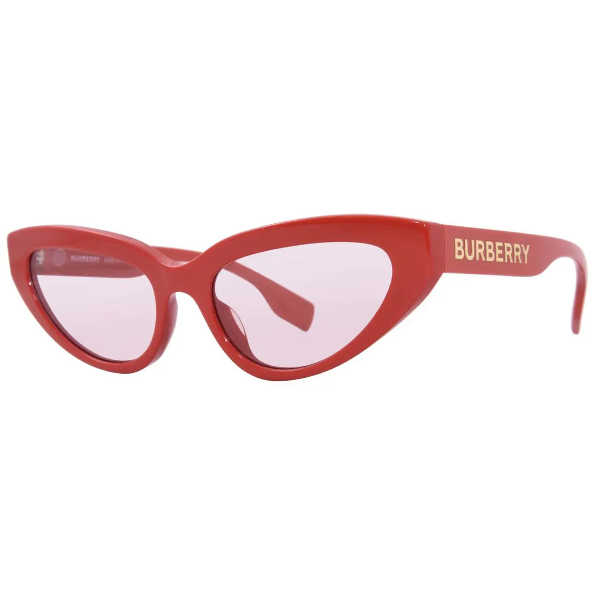 Burberry Debbie BE4373U 3919/5 Sunglasses Women`s Red/pink Lenses Cat Eye 54-mm