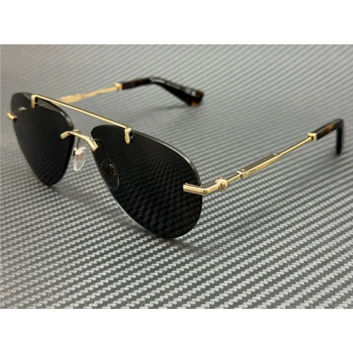 Burberry BE3151 110987 Gold Grey Unisex 60 mm Sunglasses