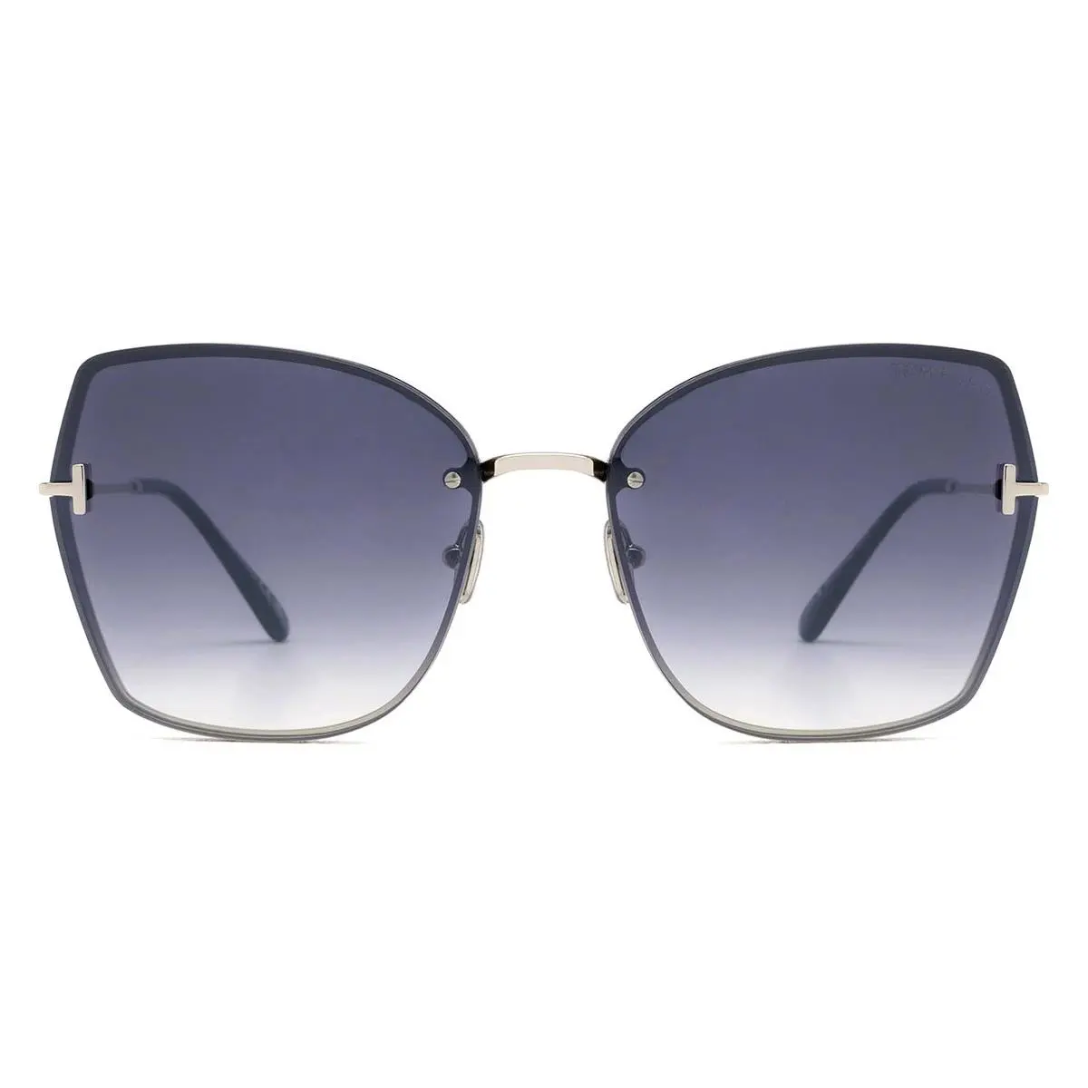 Tom Ford FT1107 Nickie-02 Sunglasses Women Shiny Palladium 62mm