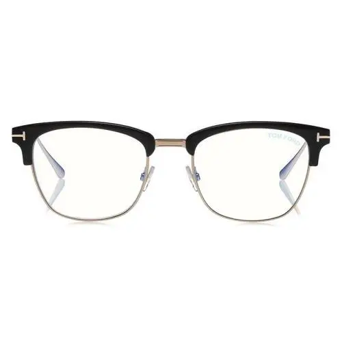 Tom Ford FT5590-F-B Eyeglasses Matte Black Shiny Dark Ruthenium Blue 52mm