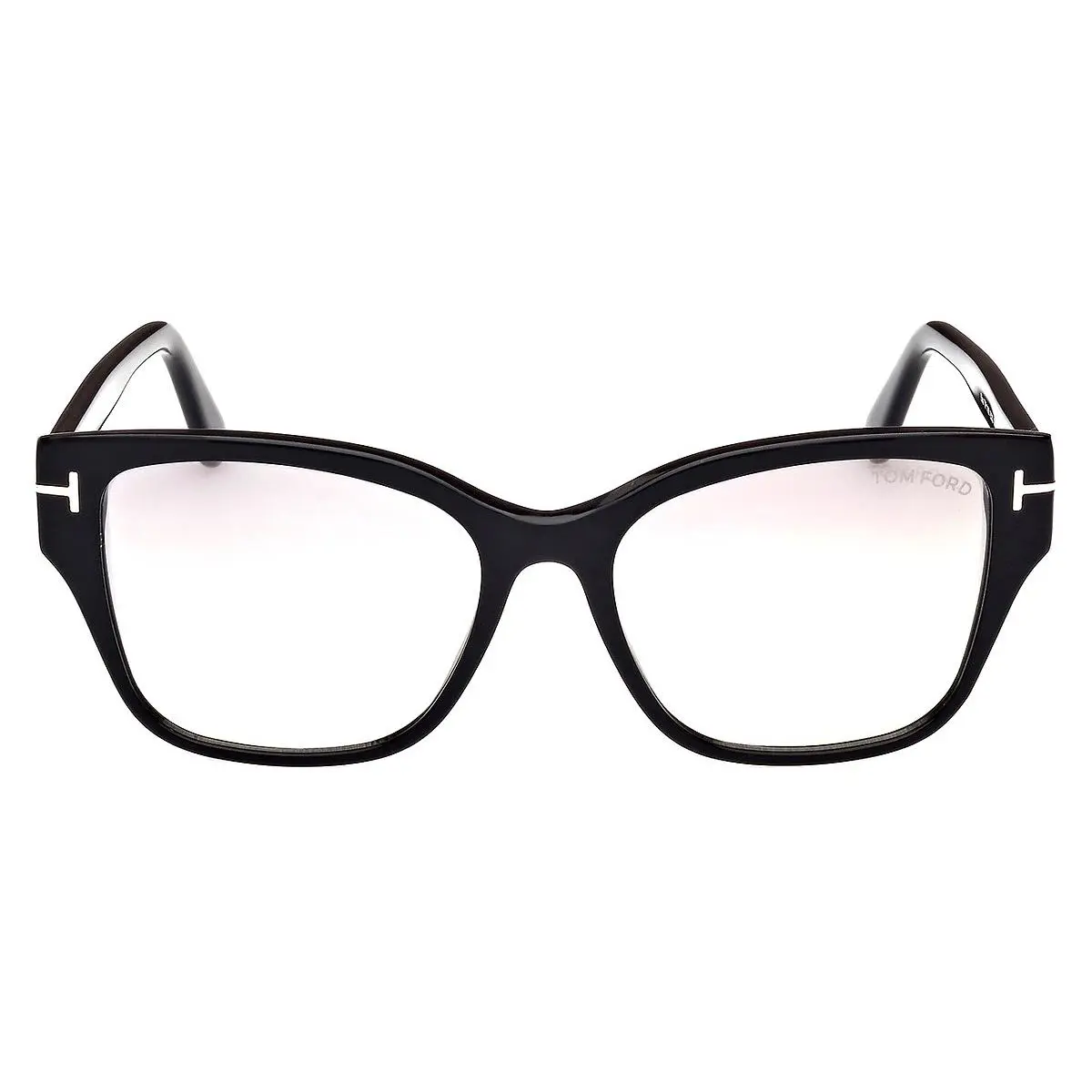 Tom Ford FT1108 Elsa Sunglasses Women Shiny Black 55mm - Frame: Shiny Black, Lens: Smoke Mirrored