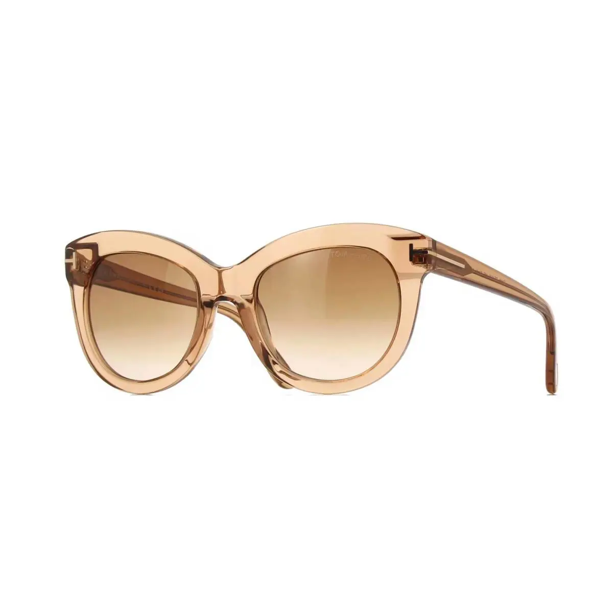 Odette FT1189 Light Brown Crystal/brown Gradient 45F Sunglasses by Tom Ford