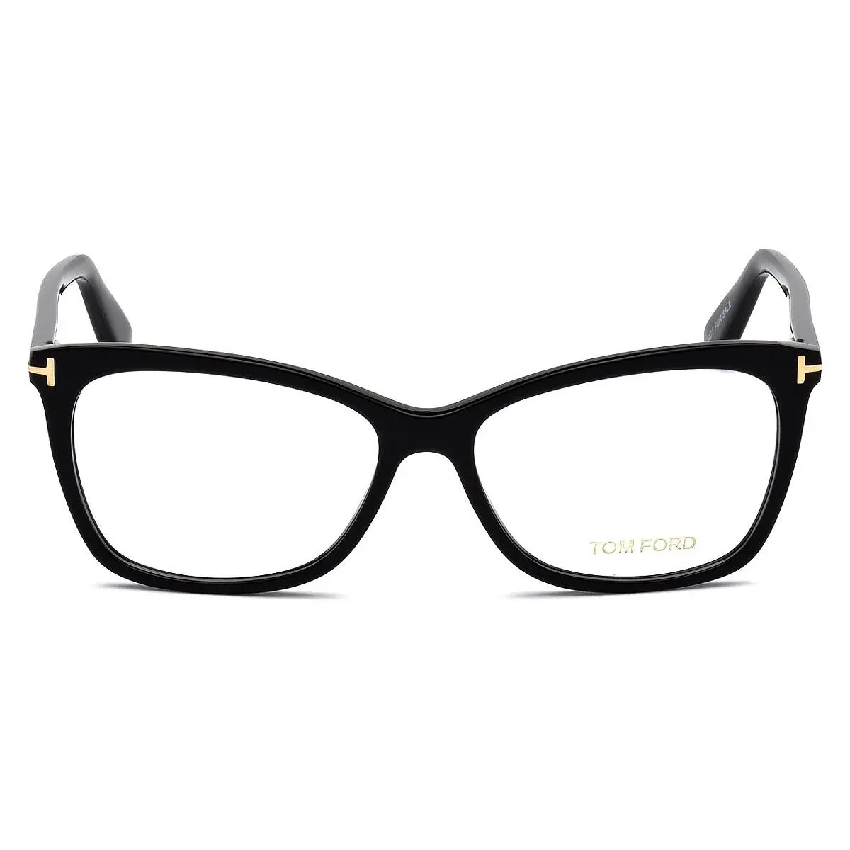 Tom Ford FT5514 Eyeglasses Women Shiny Black Cat Eye 54mm