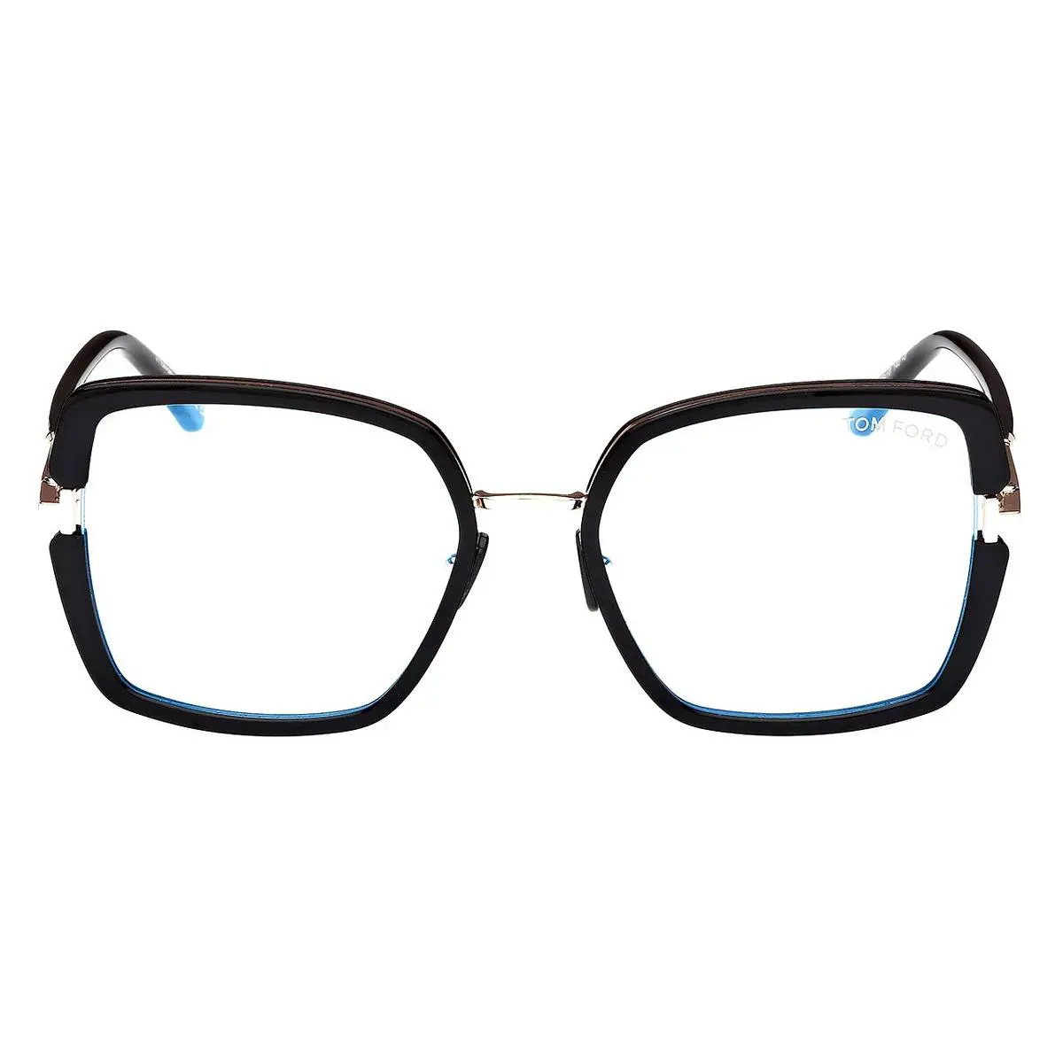 Tom Ford FT5985-B Eyeglasses Female Shiny Black 55mm