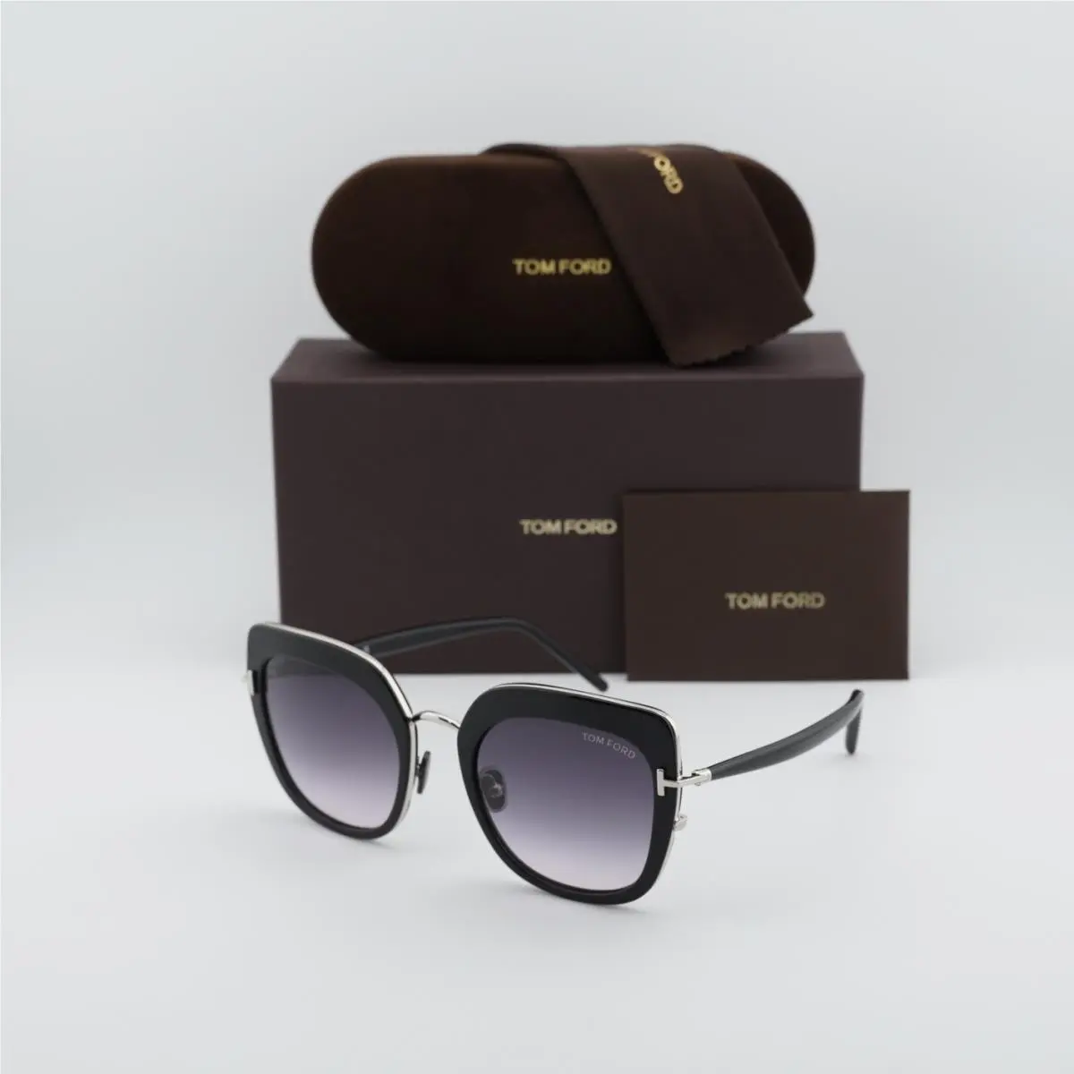 Tom Ford FT0945 05B Black/smoke Gradient 55-23-140 Sunglasses