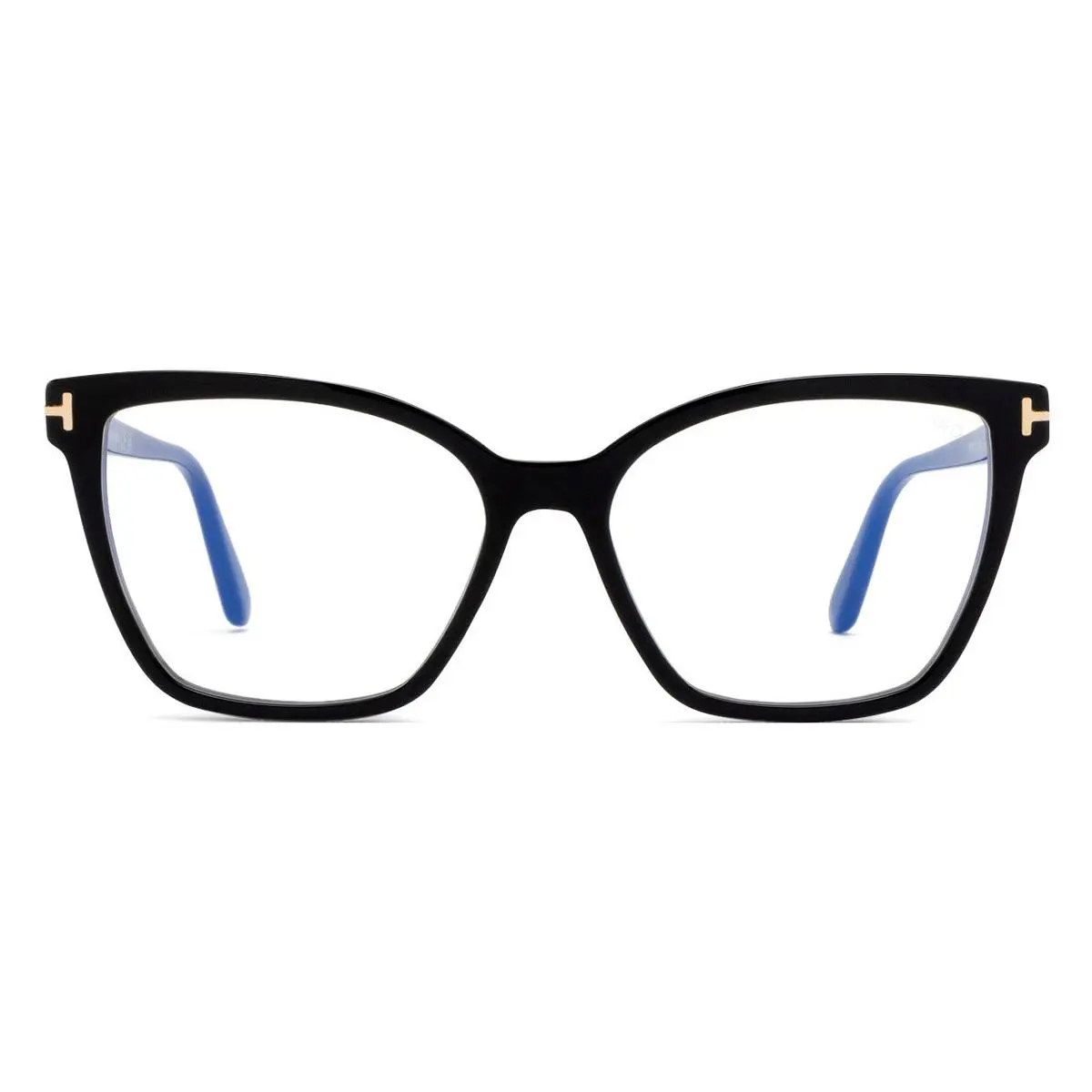 Tom Ford FT5812-B Eyeglasses Shiny Black/t Logo 53mm