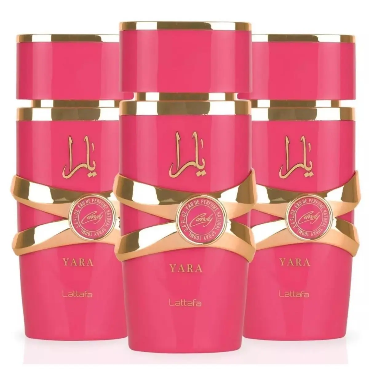 Yara Candy Eau De Parfum Spray 100ML 3.4 OZ By Lattafa Pack OF 3