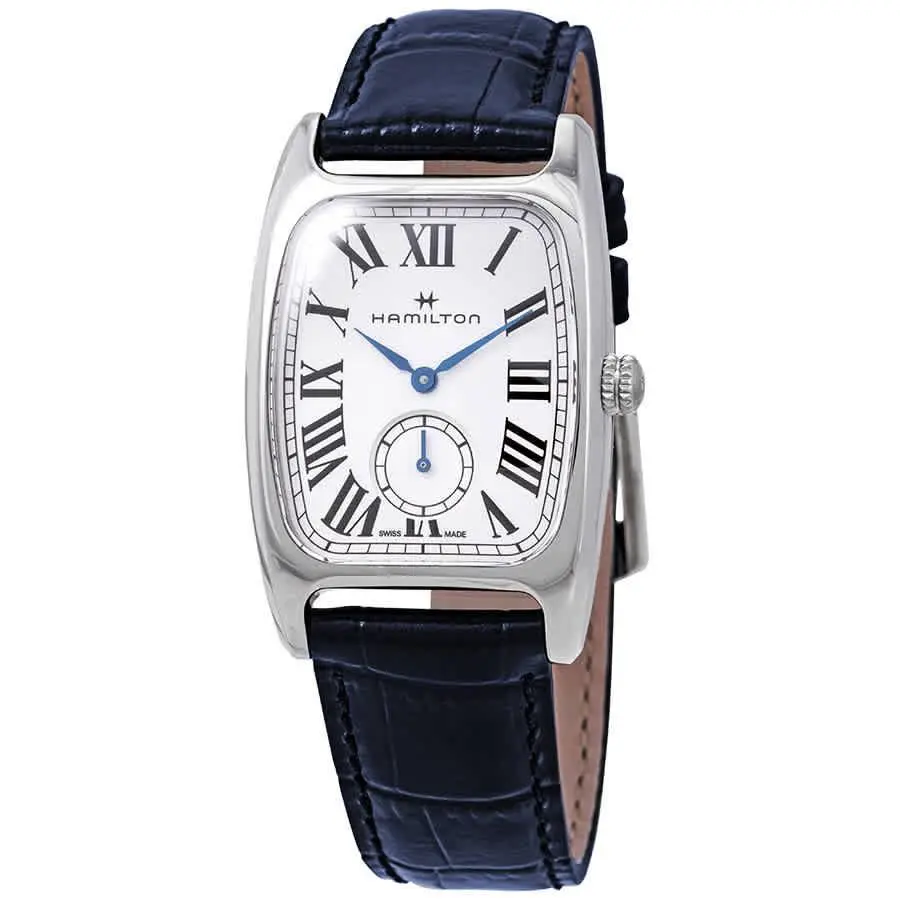 Hamilton Boulton L Silver Dial Blue Leather Ladies Watch H13421611