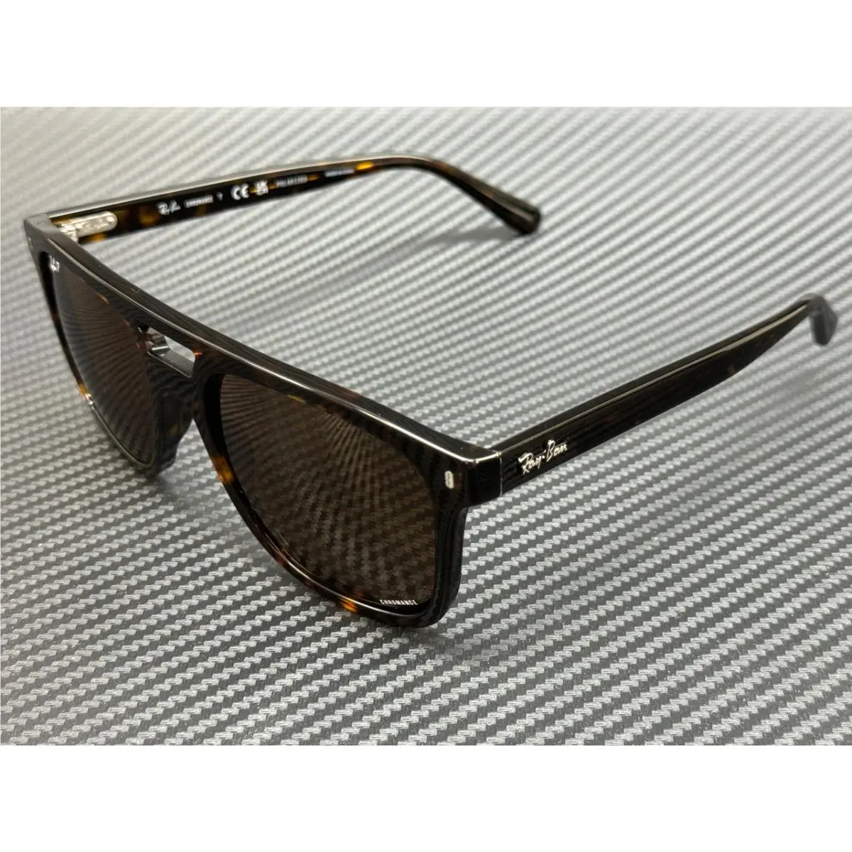 Ray Ban RB2213CH 902 AN Havana Brown Polarized Unisex 58 mm Sunglasses