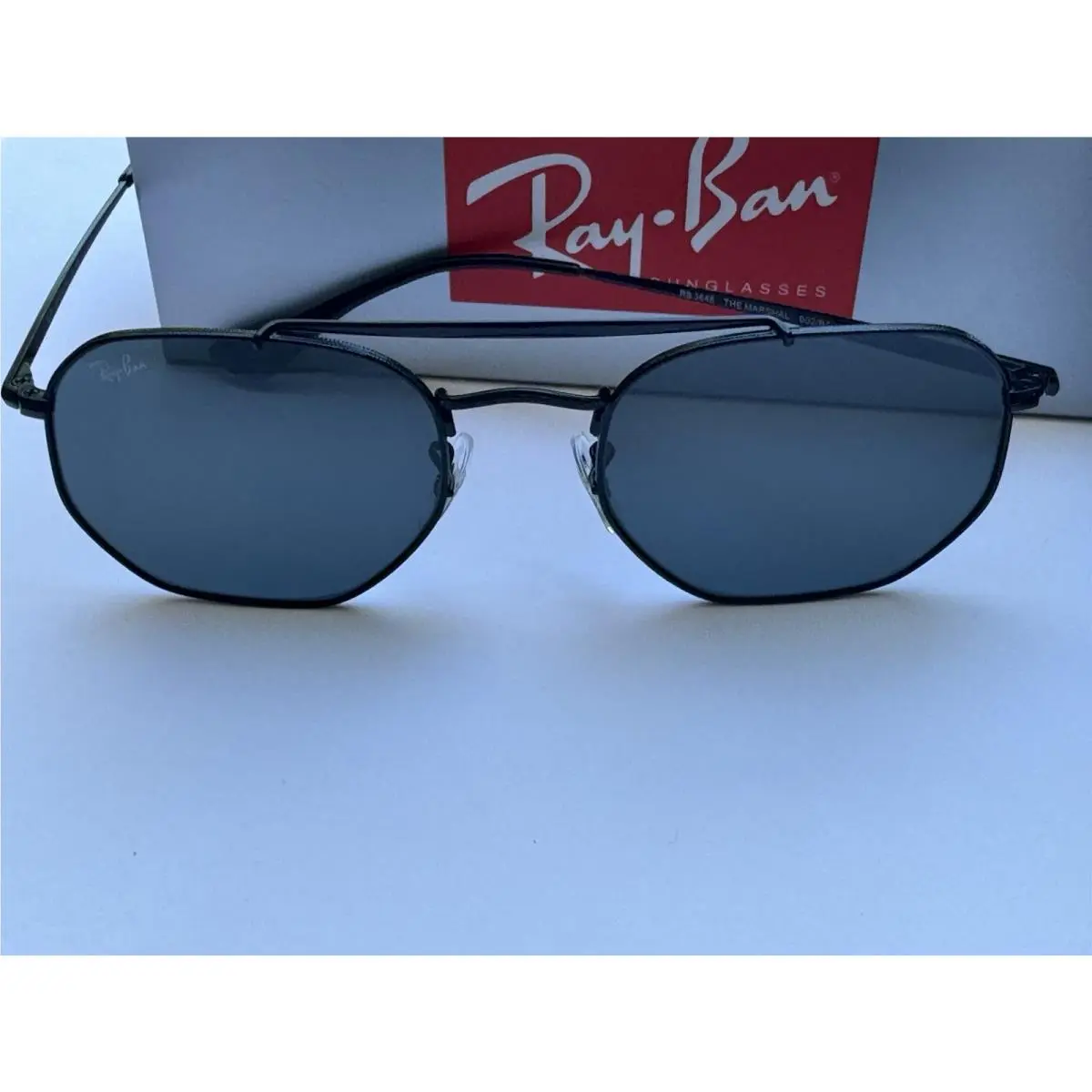 Ray-ban RB3648 The Marshal 002/B1 Black / Dark Gray Lenses 54mm Sunglasses