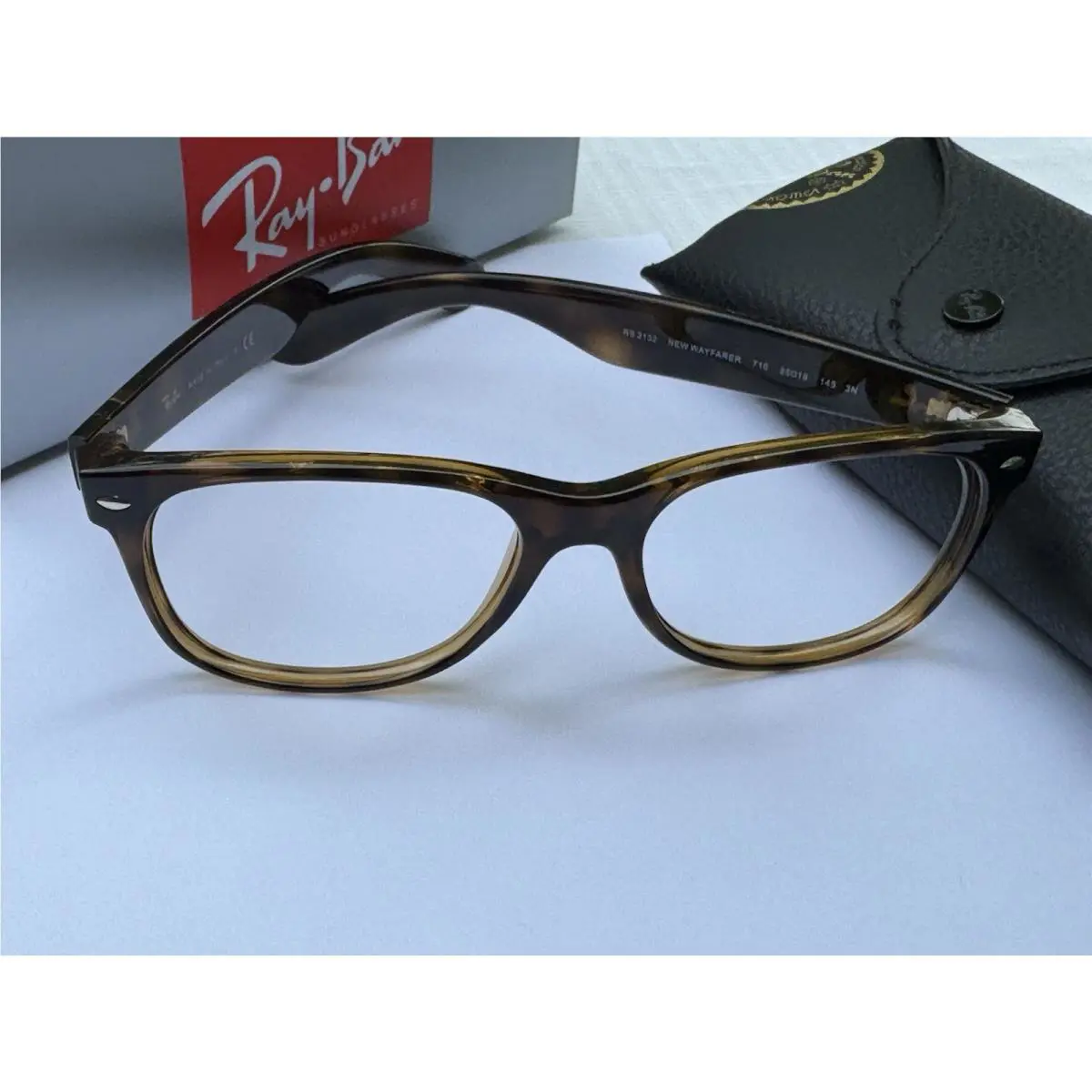 Ray-ban New Wayfarer RB2132 Wayfarer 902 Tortoise Frame NO Lenses 55mm