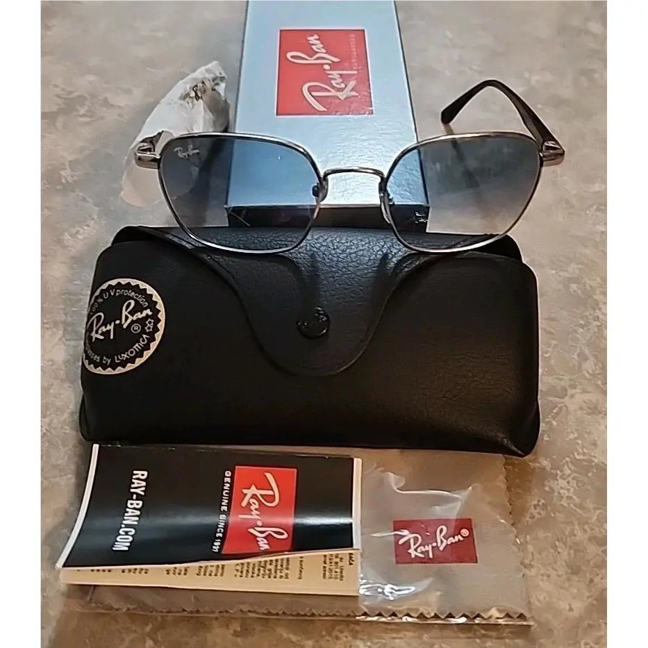 Ray-ban RB3664 9710 Polished Metal Unisex Sunglasses 50-19-145 Very Rare