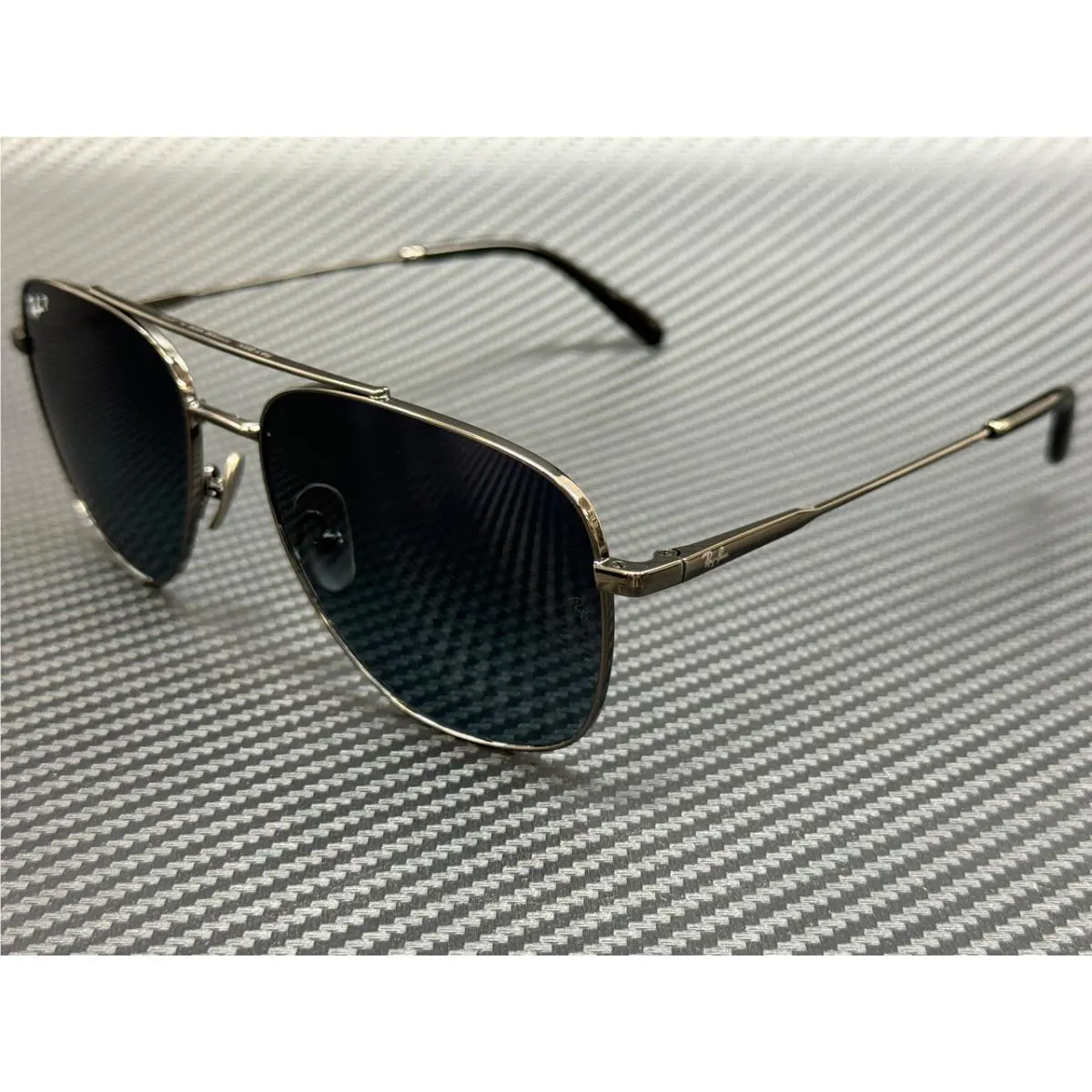 Ray Ban RB8097 165 S3 Gunmetal Blue Gradient Polarized Unisex 59 mm Sunglasses