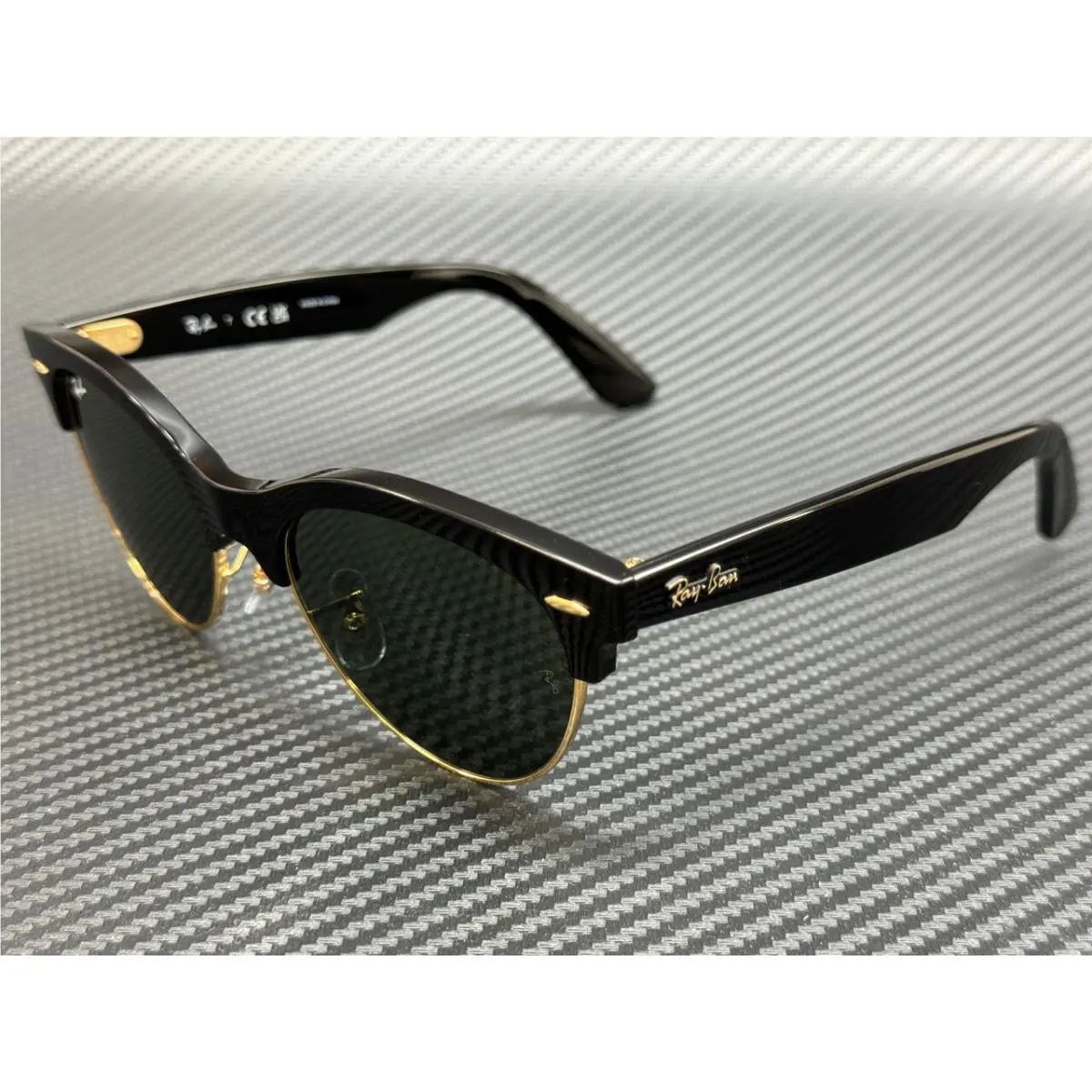 Ray Ban RB2341 901 31 Black Gold Green 54 mm Sunglasses