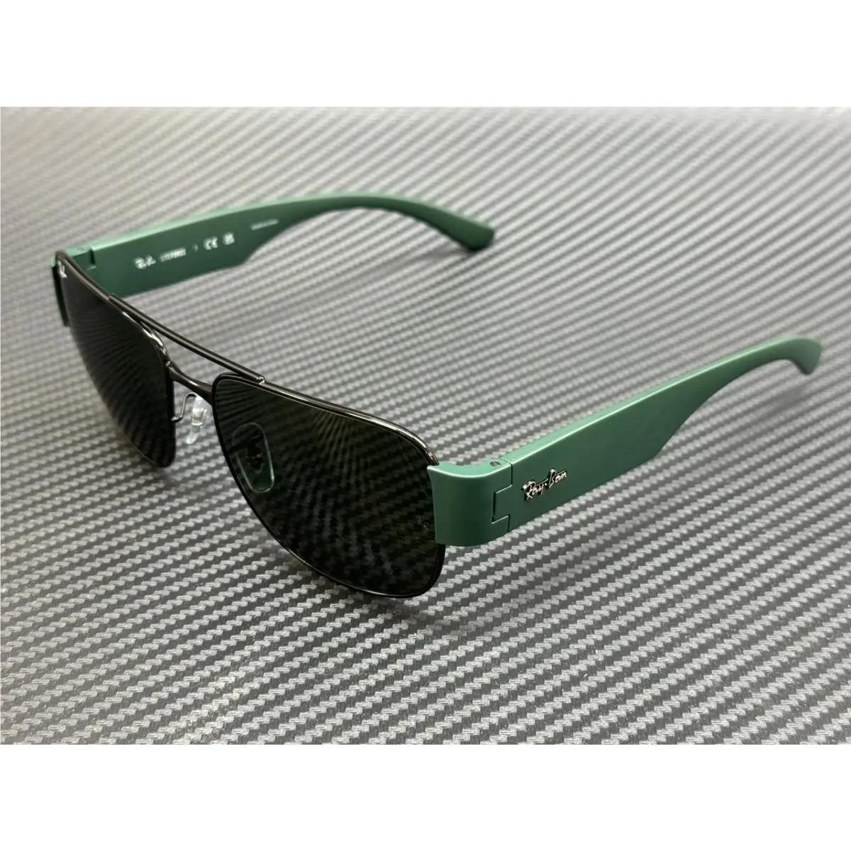 Ray Ban RB3756 926931 Black Green Unisex 59 mm Sunglasses