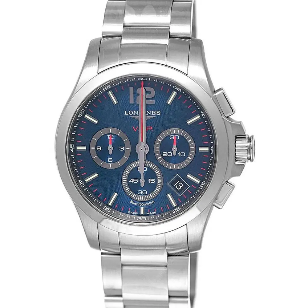 V.h.p. Chronograph 42mm Men`s Watch L3.717.4.96.6 / L37174966 by Longines