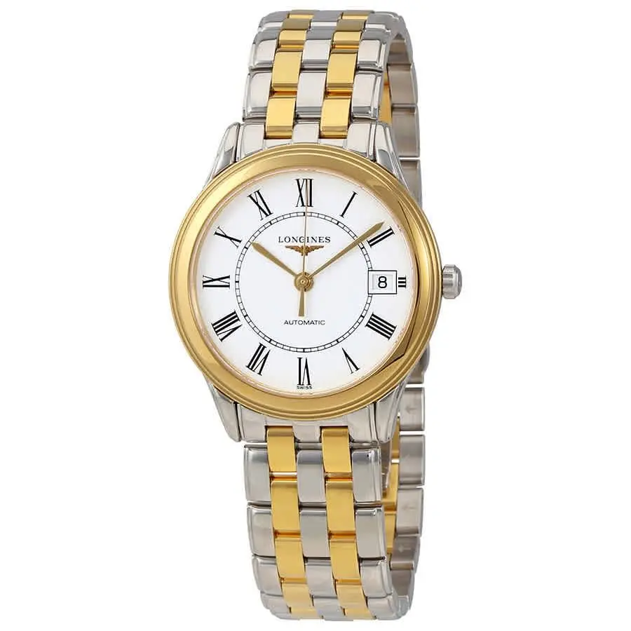 Flagship Automatic White Dial Ladies Watch L4.774.3.21.7 by Longines