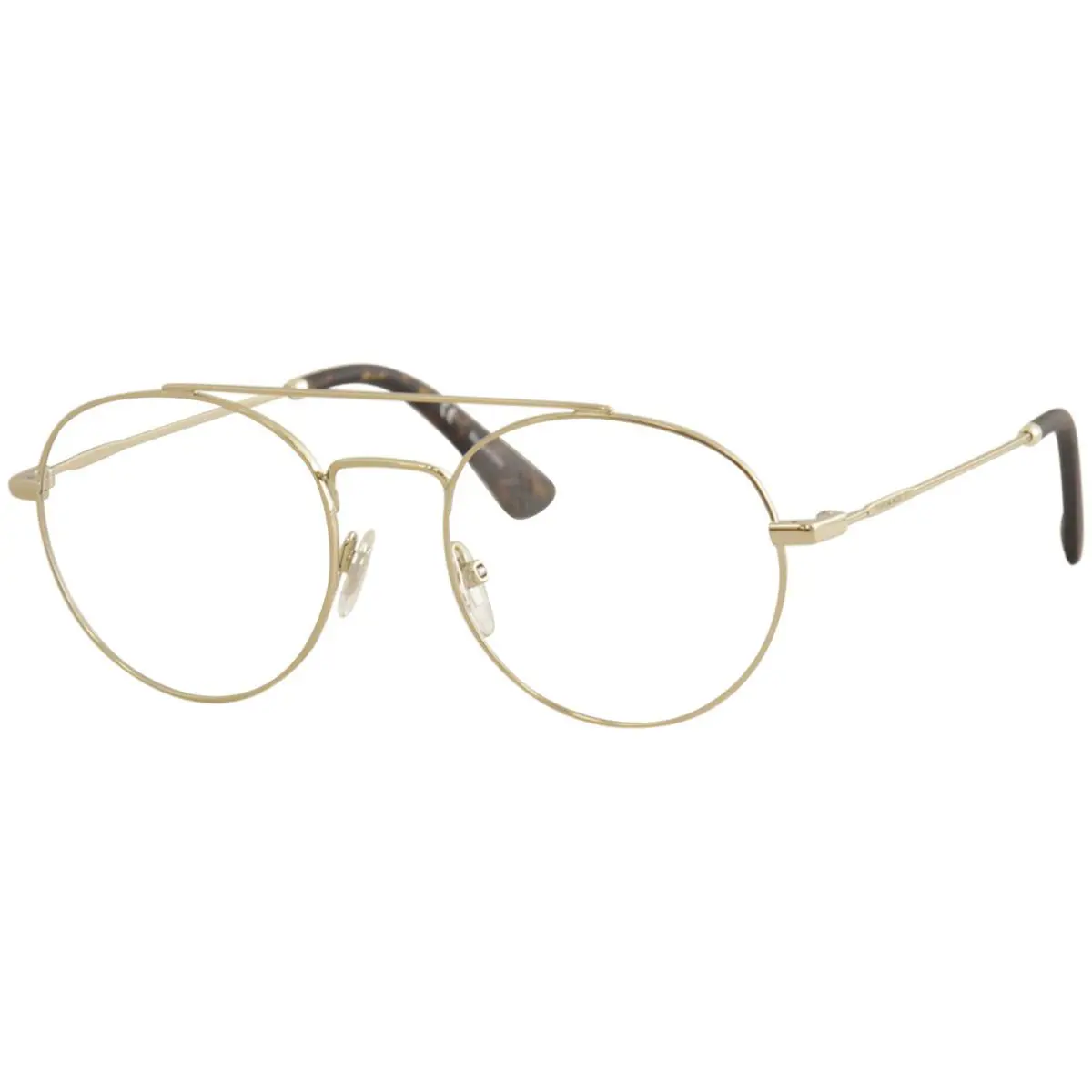 Police Eyeglasses Highway-8 VPL728 VPL/728 594Y Light Gold Optical Frame 51mm