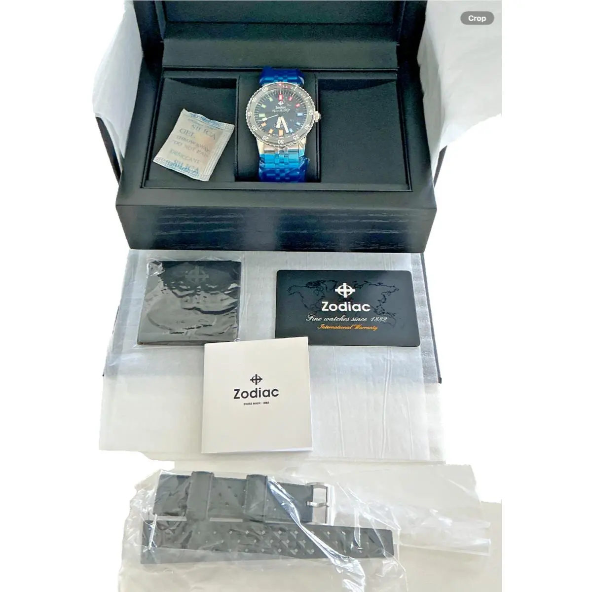 Zodiac x Super Sea Wolf Automatic Silver Mens Watch ZO9311 Ltd Ed