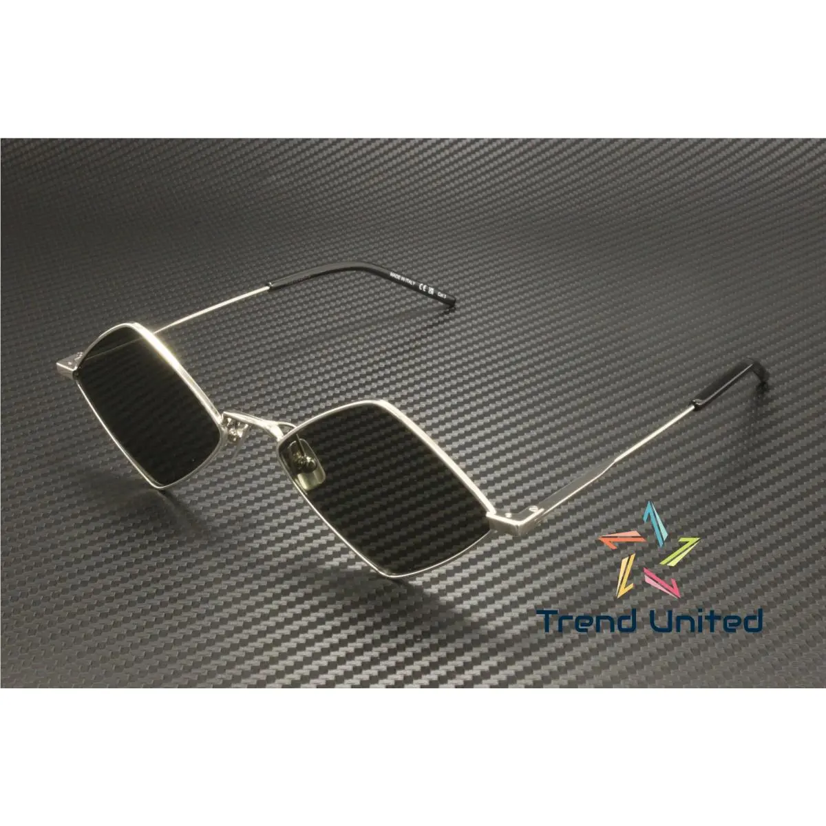 Saint Laurent SL 302 Lisa Sunglasses Silver Grey 55mm