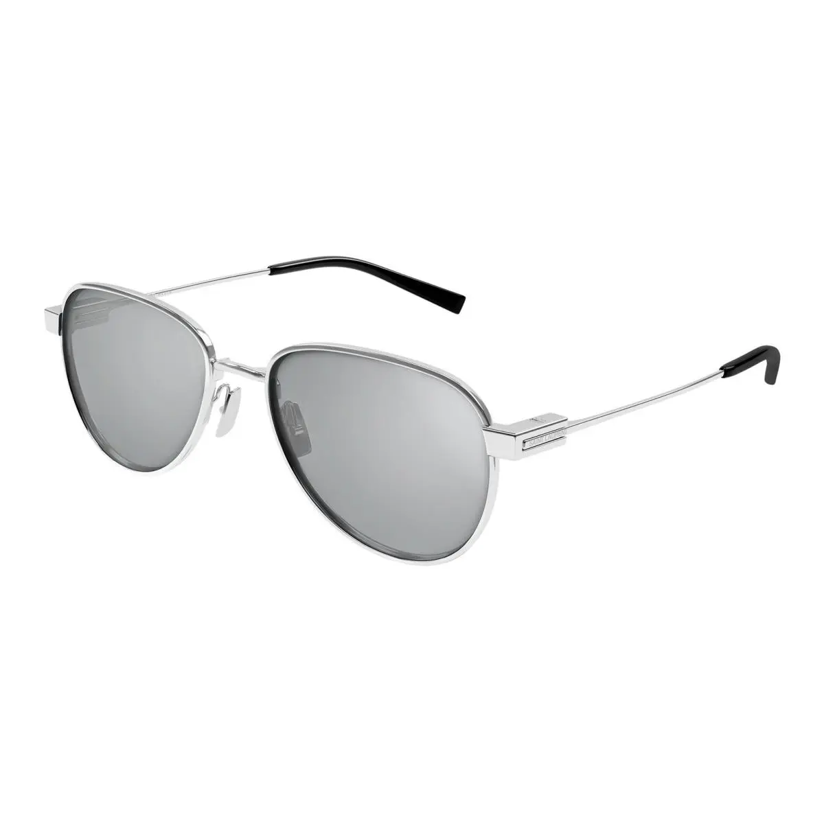 Saint Laurent SL 772-003 Silver Metal Aviator Sunglasses