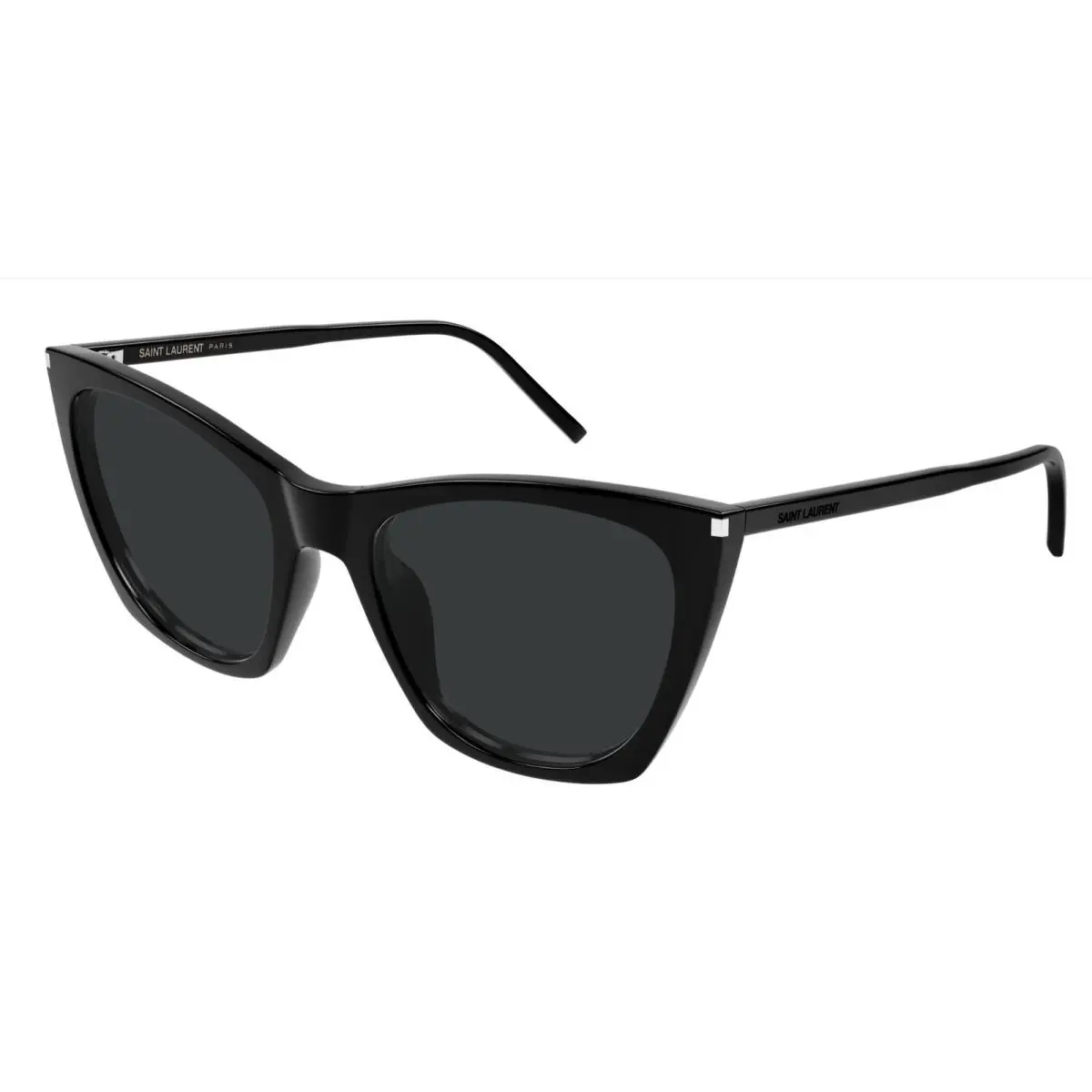 Saint Laurent SL 214 Kate Thin 001 Black Black 55 mm Women`s Sunglasses by Yves Saint Laurent