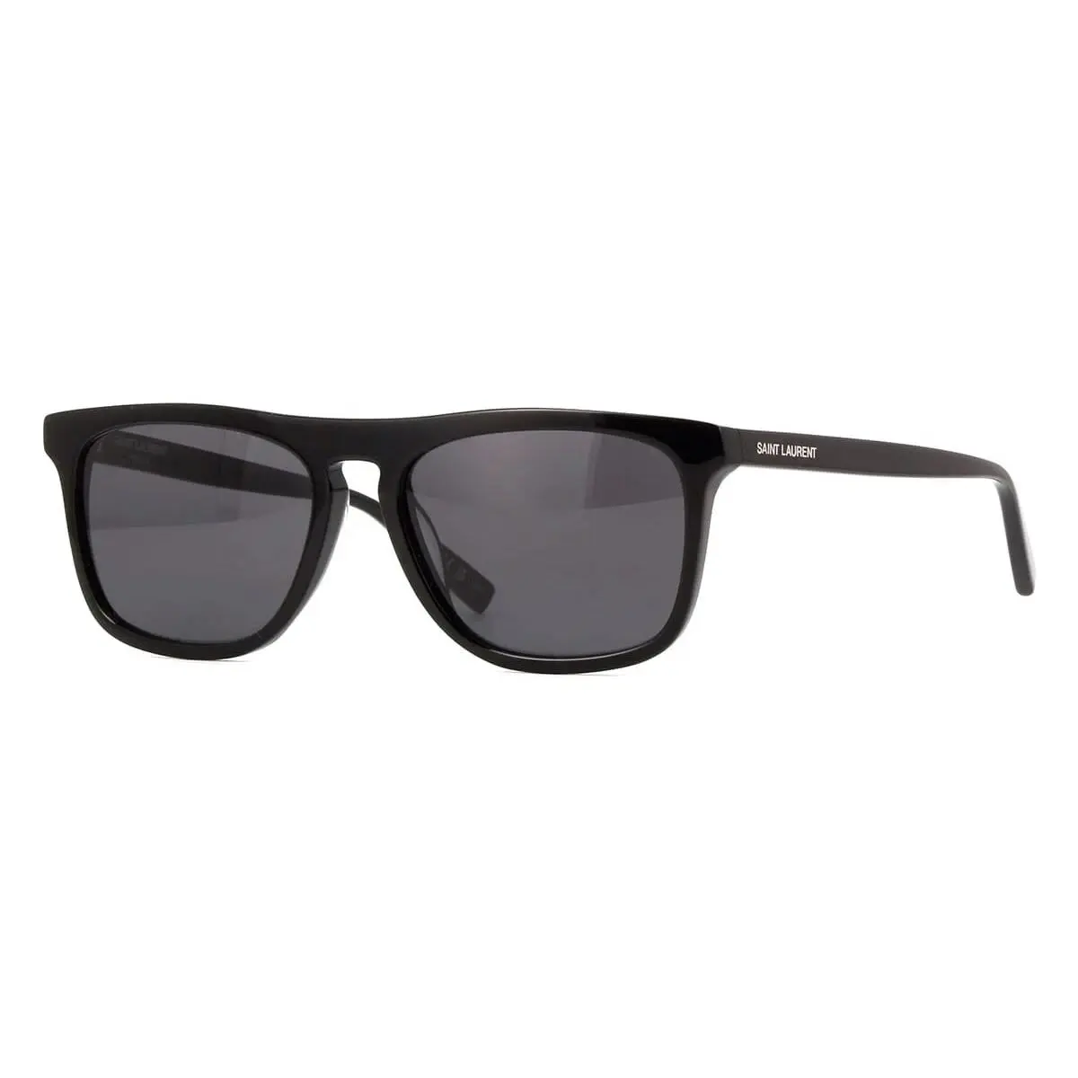 Saint Laurent SL 586 001 Black Grey Sunglasses Men 56mm w/ Case