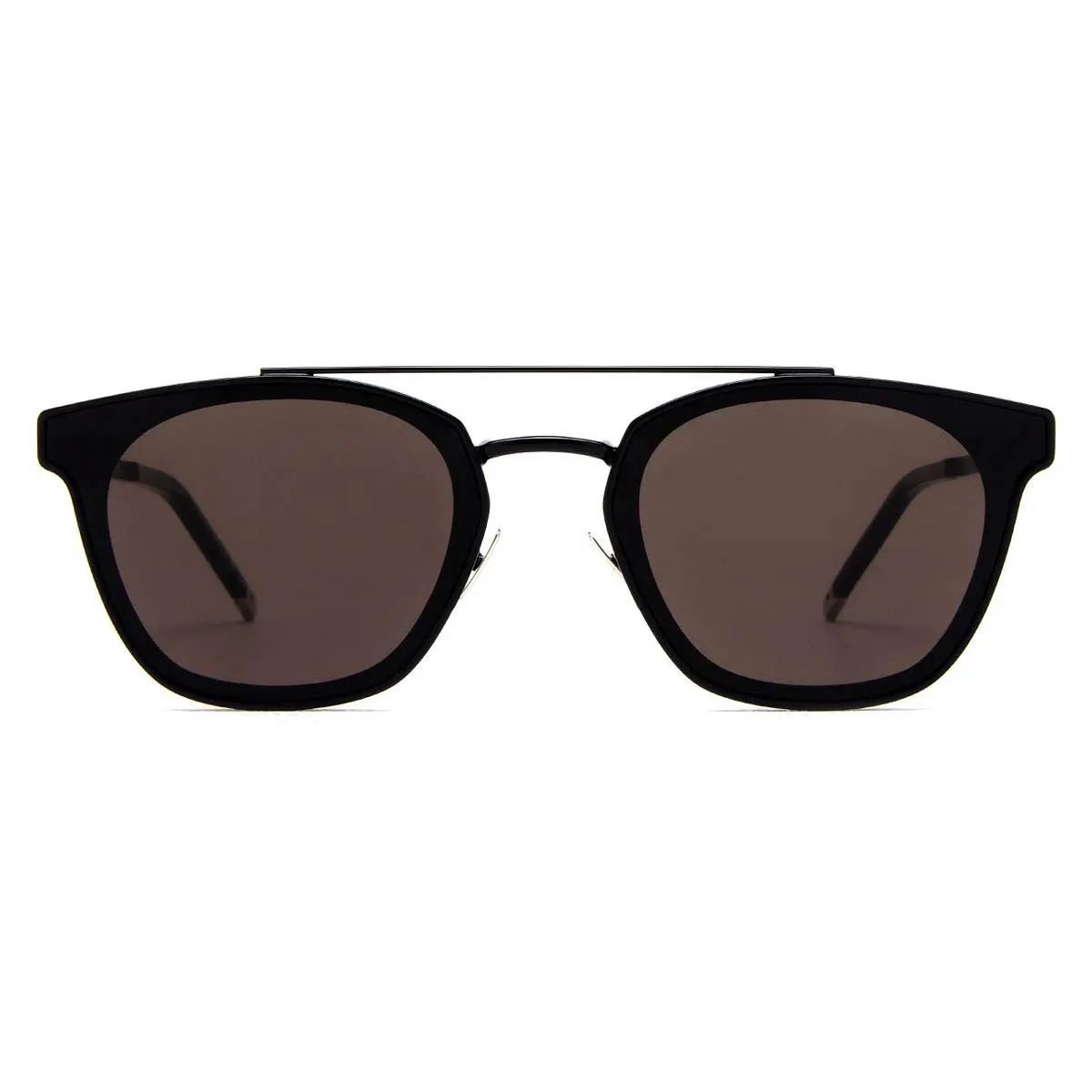 Saint Laurent SL 28 Metal Sunglasses Black Grey AR 61mm - Frame: Black, Lens: Gray