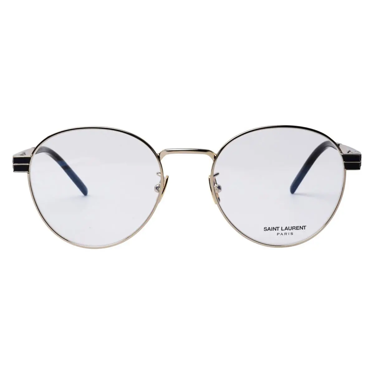 Saint Laurent SL M63 Eyeglasses Unisex Gold Round 52mm