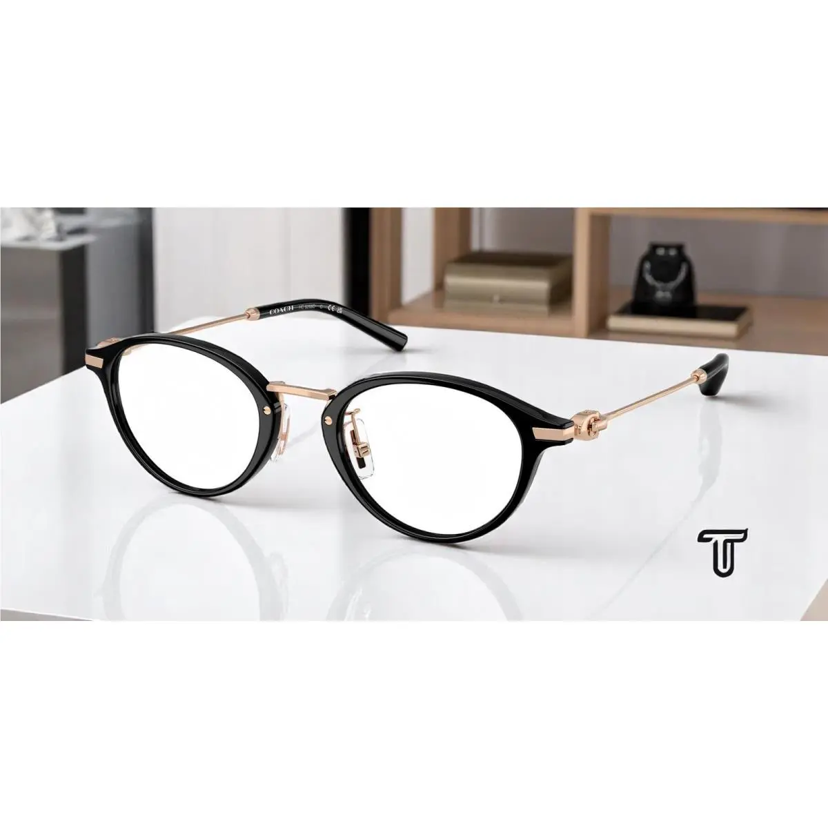 Coach HC6268D 5002 Black Demo Lens 48 mm Women`s Eyeglasses