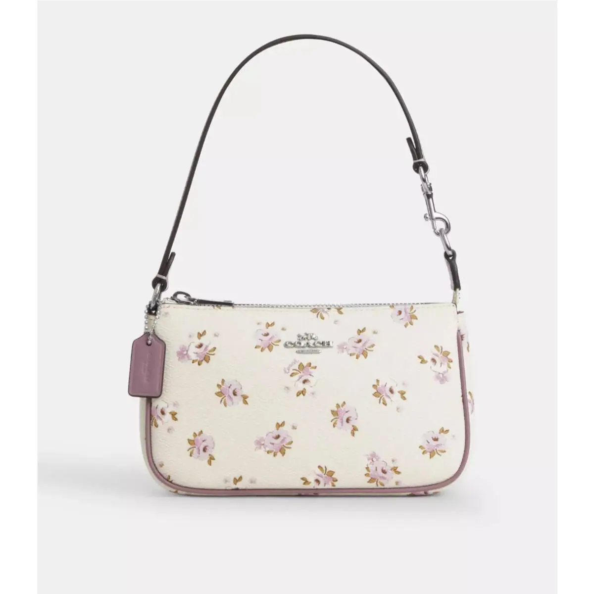 Coach Nolita 19 Chalkl Mu Floral P Signature Canvas Wristlet/shoudler Bag- CAL24