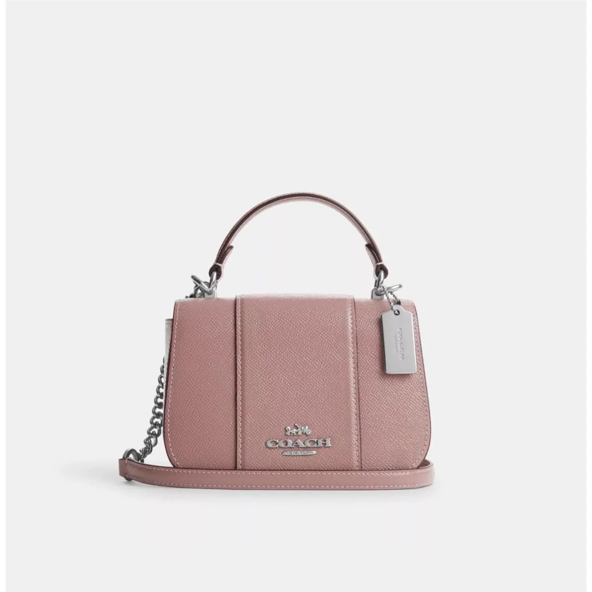 Coach Lysa Top Handle Silver/dusty Rose CM192