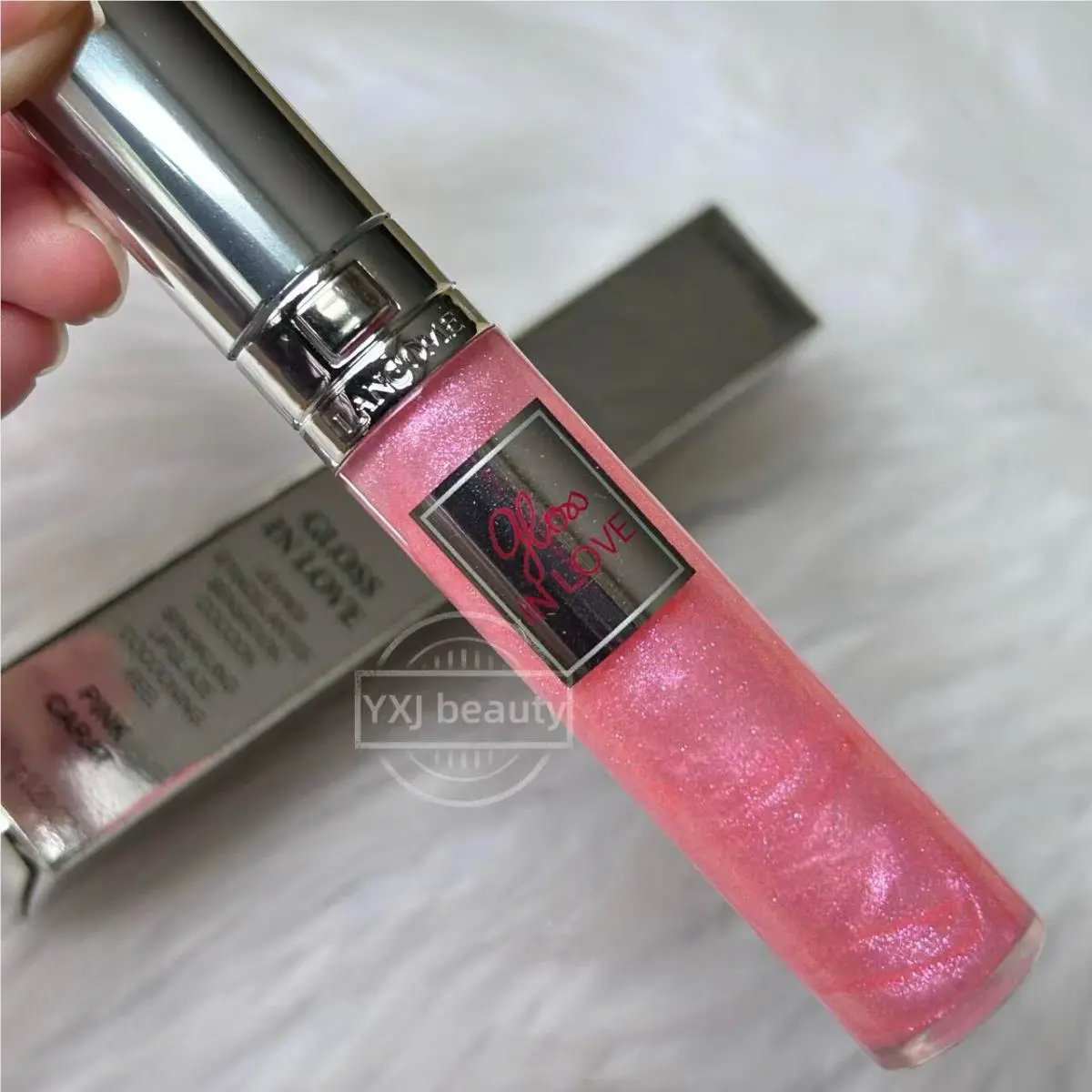 Lancome Gloss In Love Sparkling Lipglaze Pink Carat Full Size 6 ml Rare