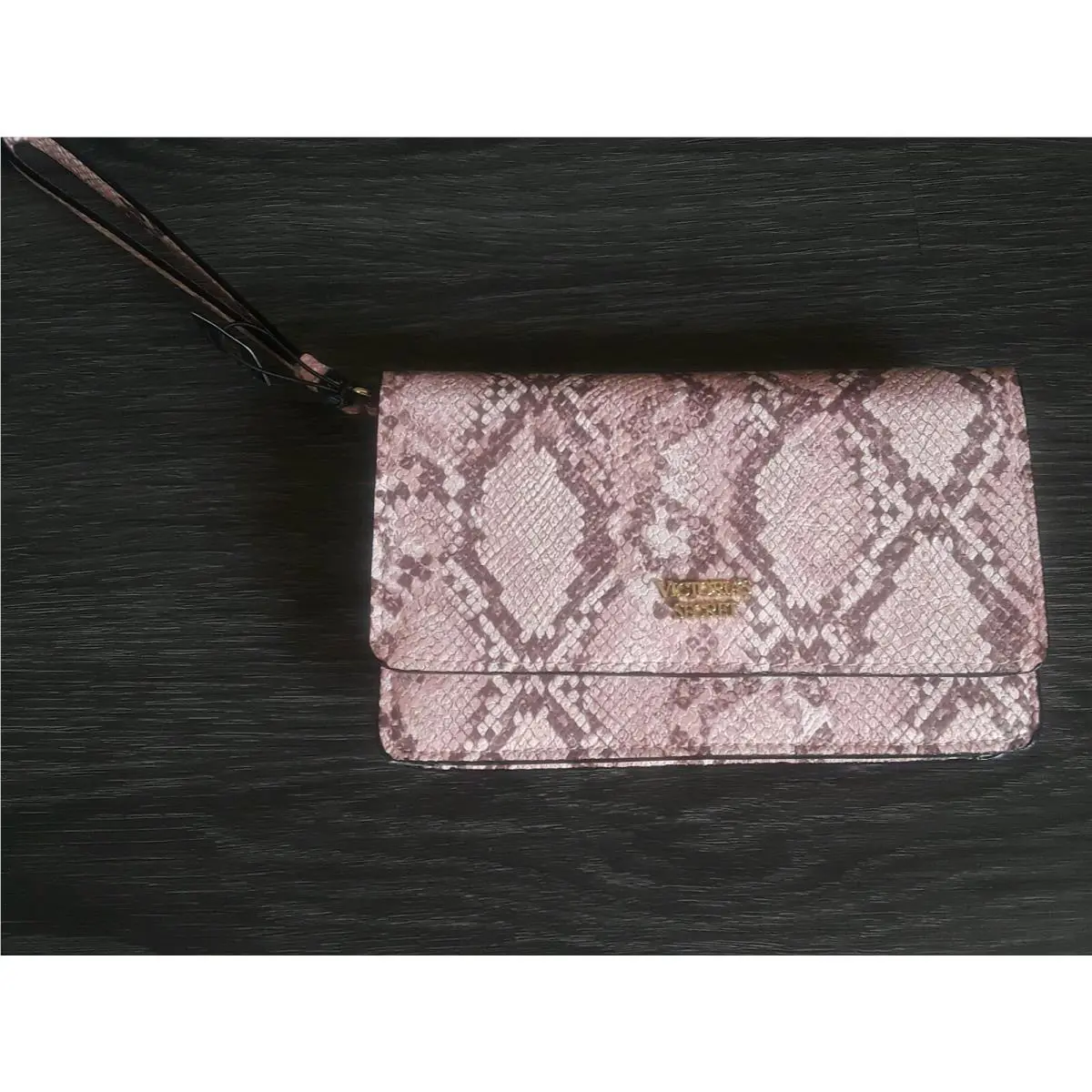 Victoria Secret Tech Clutch Pink Python